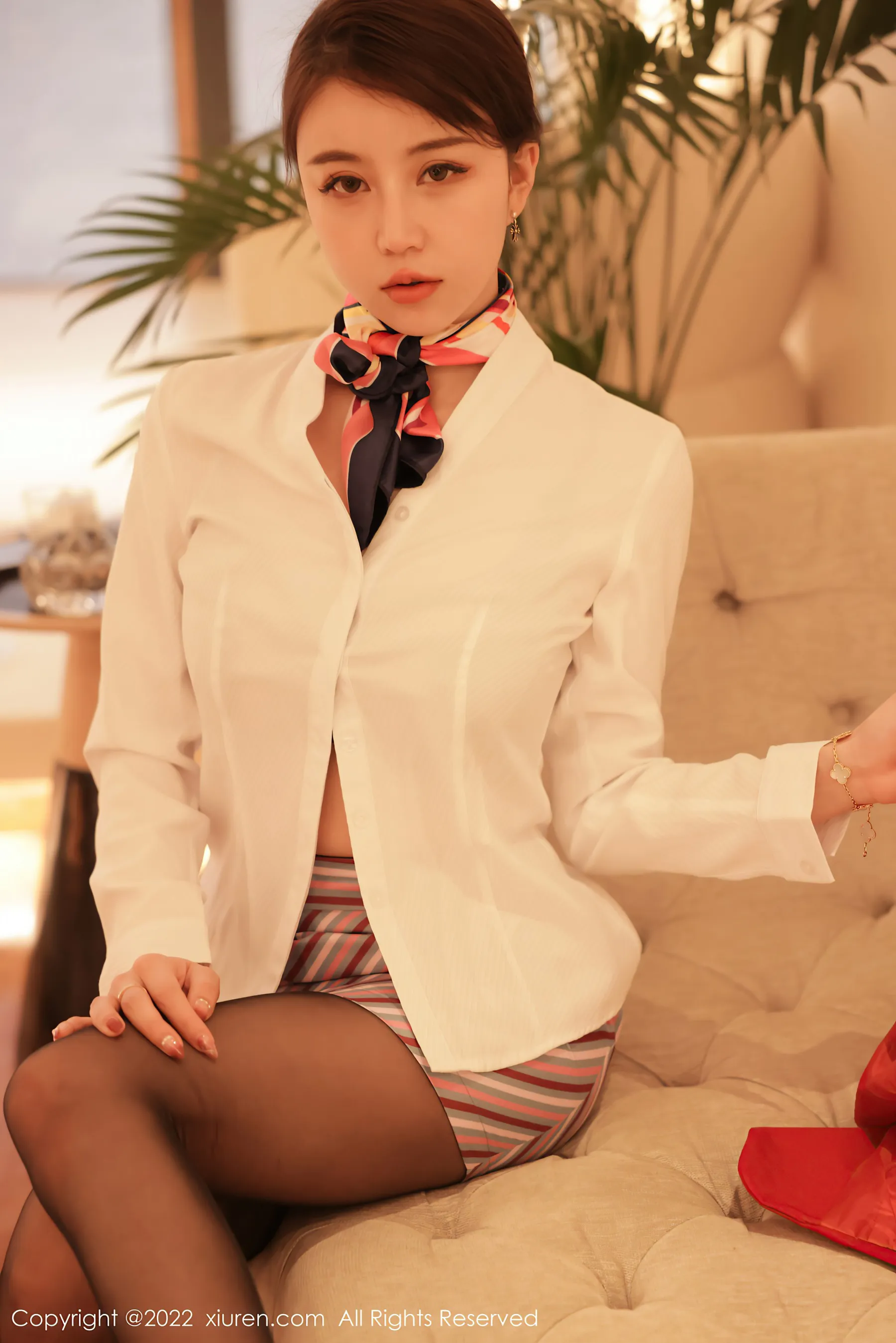  秀人网 No.4824 tina_甜仔 空姐制服蕾丝写真第20张