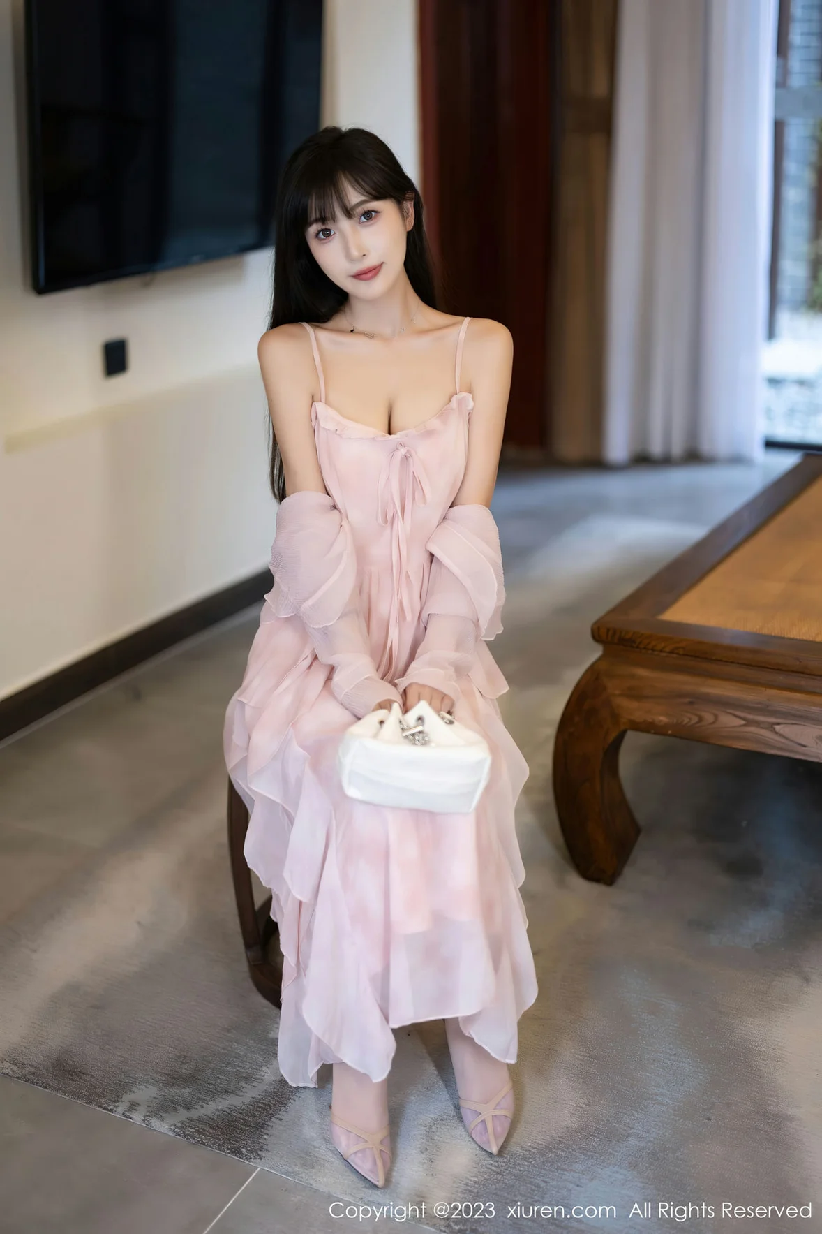  XiuRen 秀人 No.7263 林星阑 粉色丝袜安吉旅拍 [84P]第5张