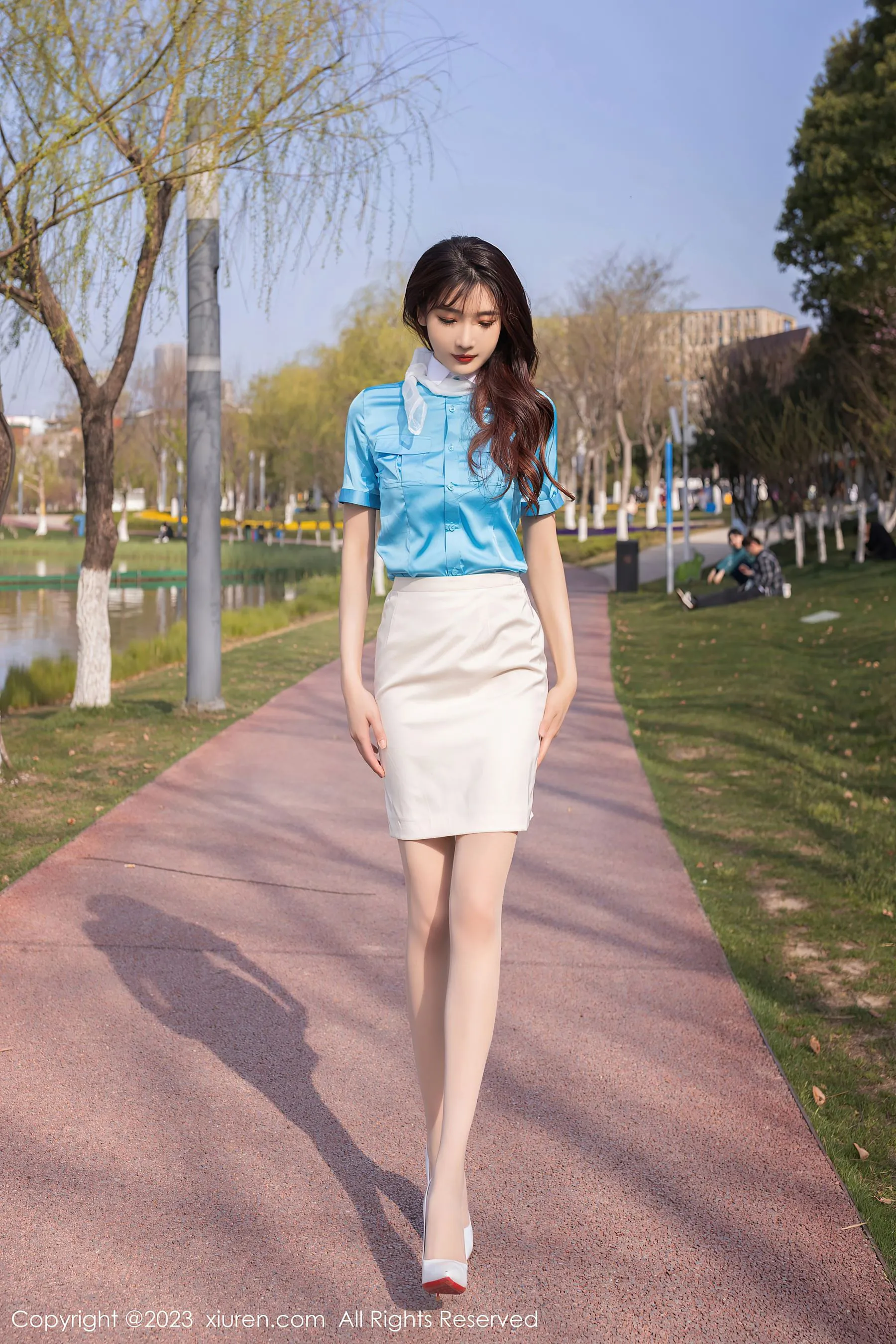  秀人网 No.6463 陆萱萱 制服美臀第24张