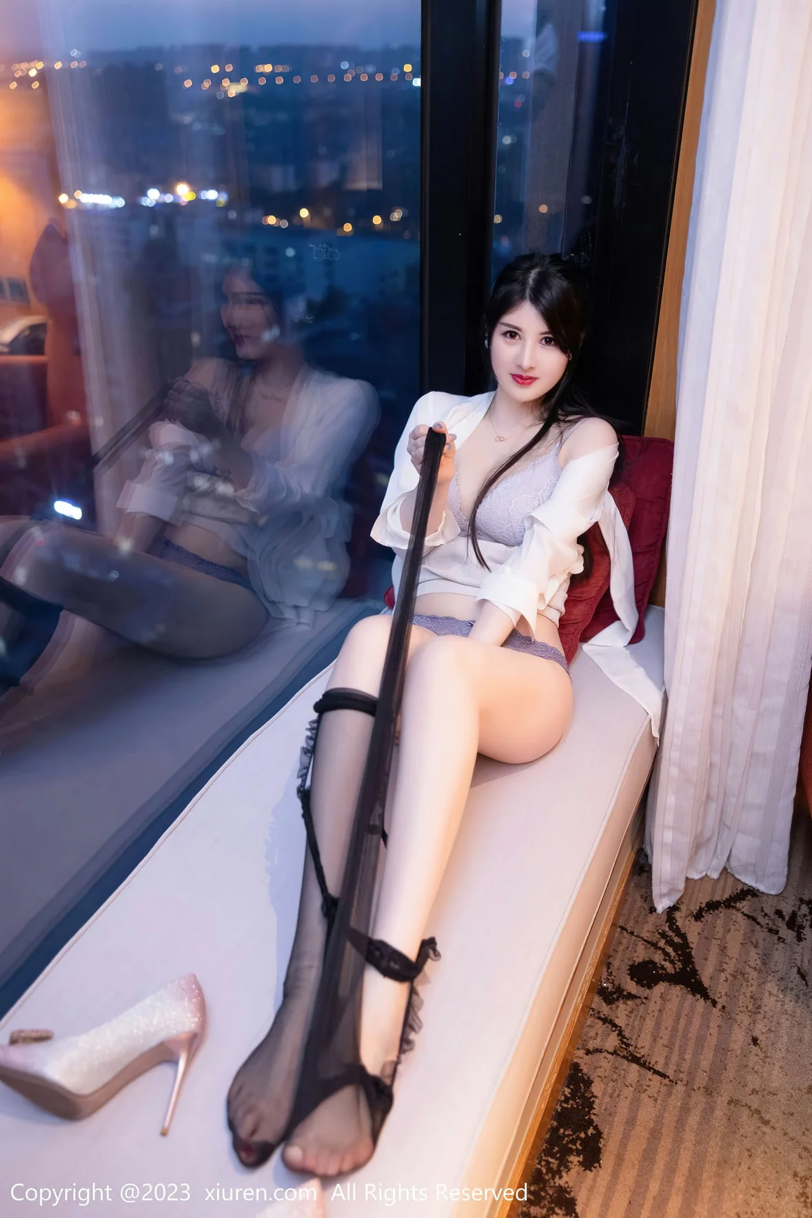  XiuRen 秀人 No.6879 诗诗kiki 魅惑黑丝性感写真 [80P]第23张
