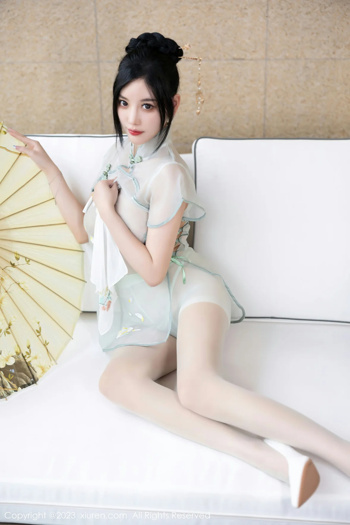  秀人网 No.7410 杨晨晨Yome 轻透薄纱性感写真 [82P]第20张