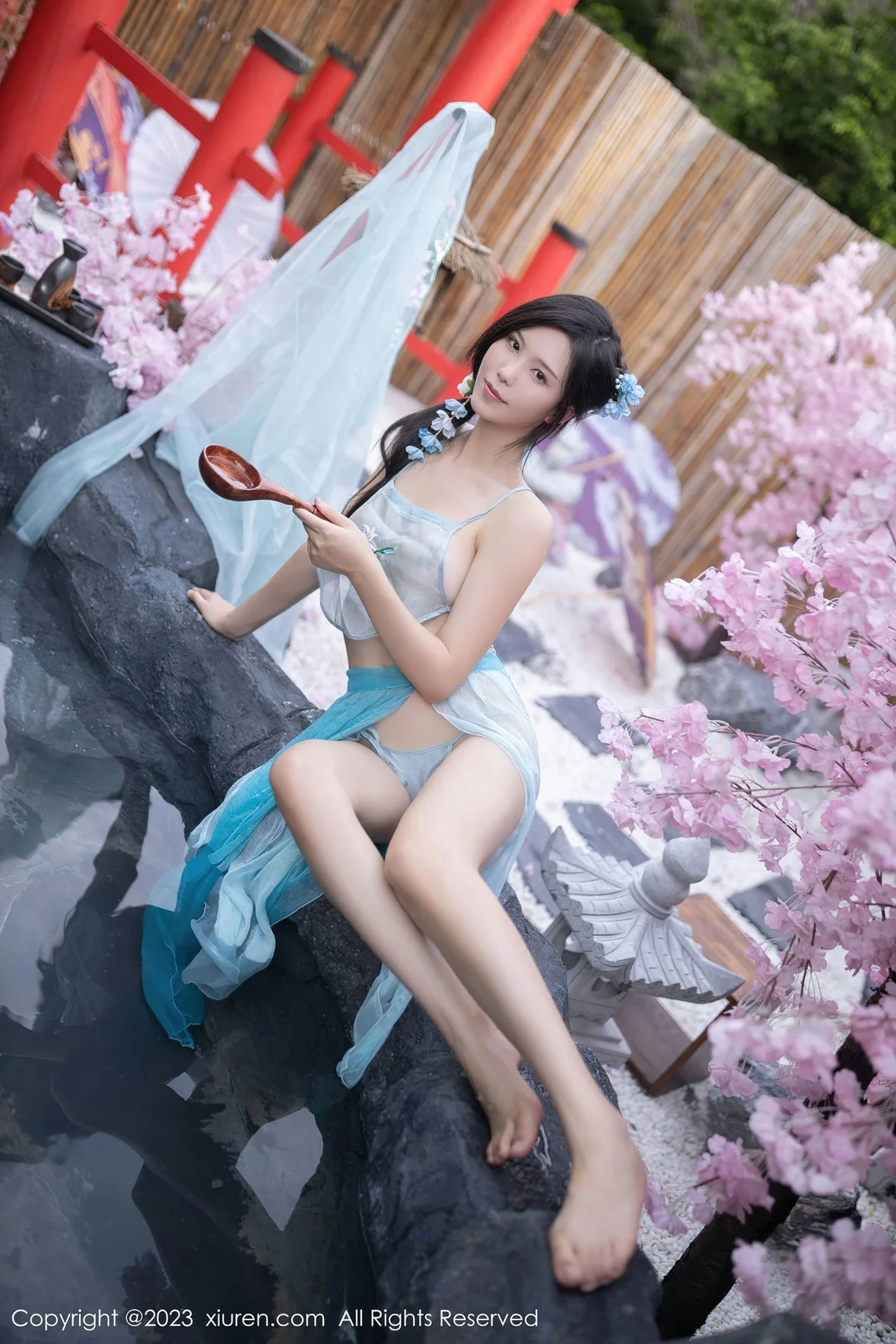  XiuRen 秀人 No.6991 利世 浅蓝色古装 [75P]第10张