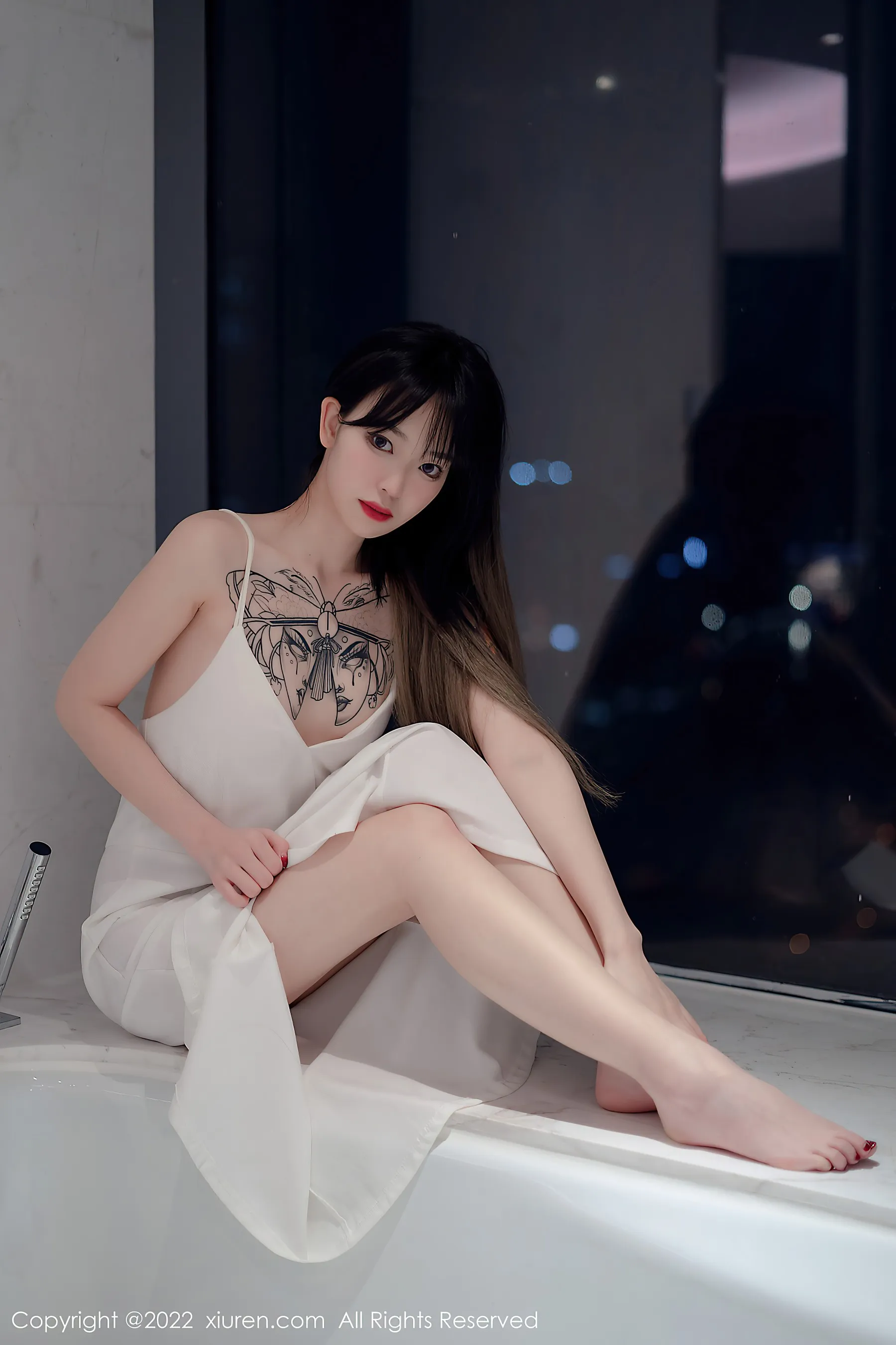  秀人网 No.4611 奶瓶. 淑女美腿长裙薄纱第13张