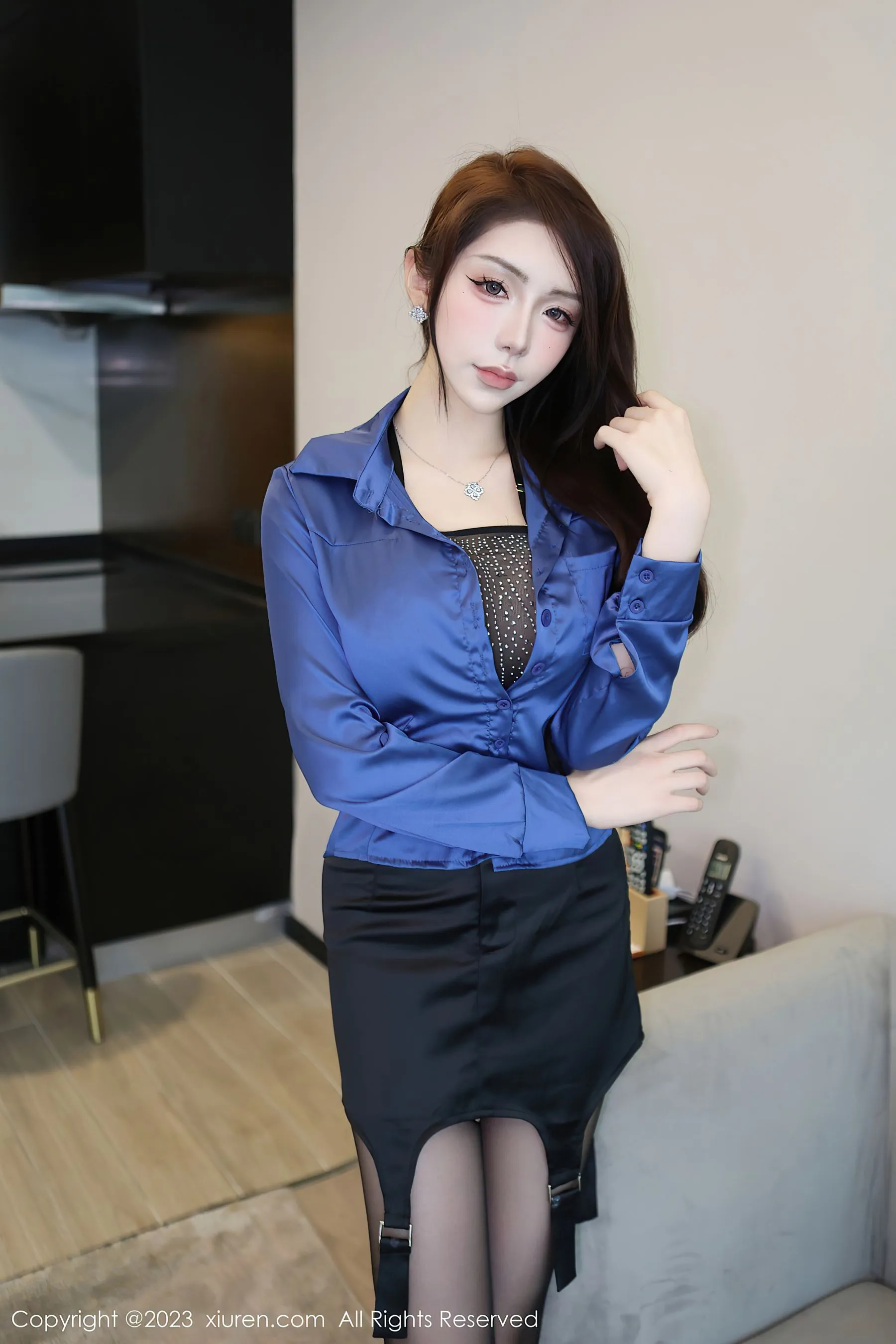  秀人网 No.6594 金幼汐Vivian 黑丝美腿第27张