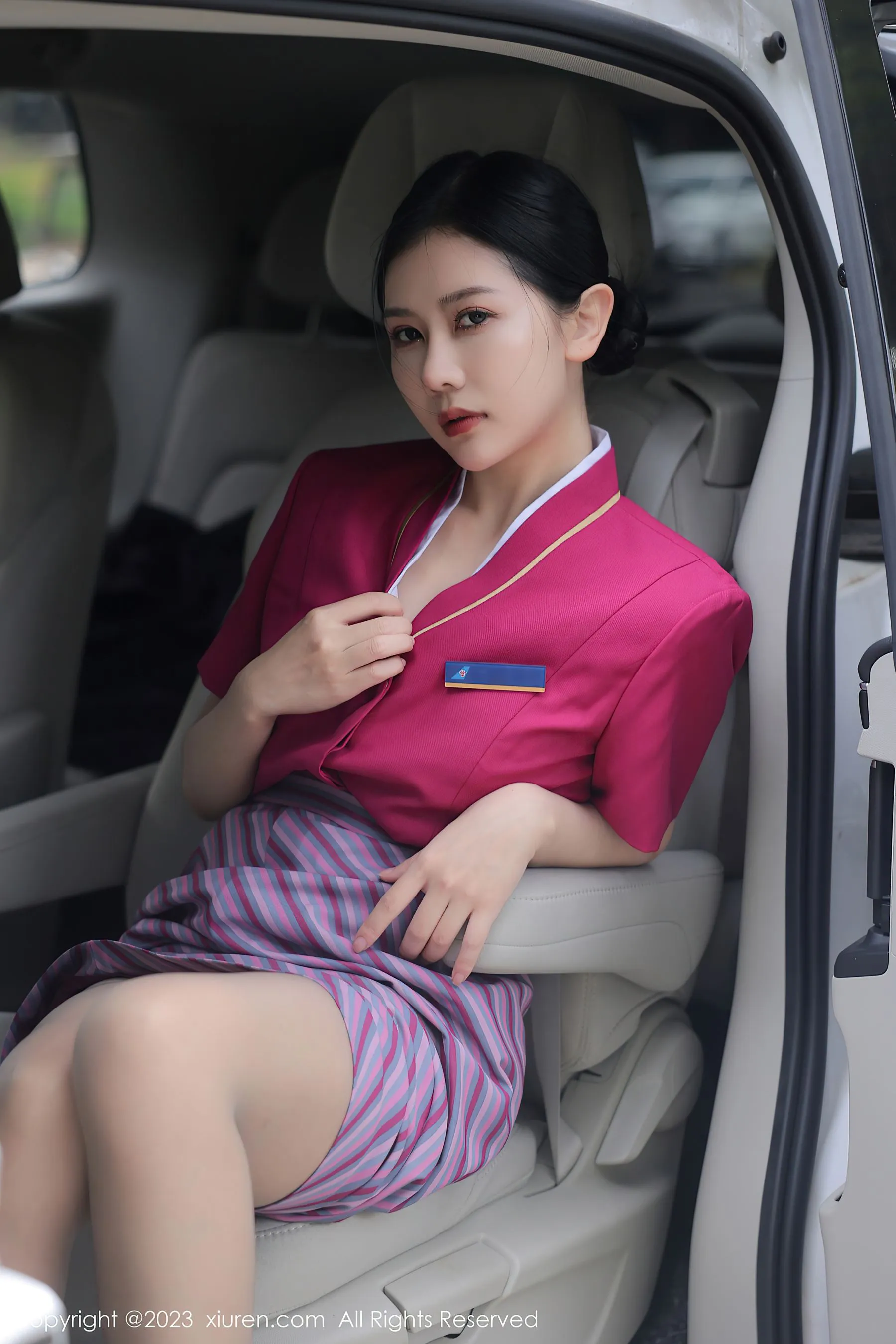  秀人网 No.6561 尹甜甜 制服丝袜第17张