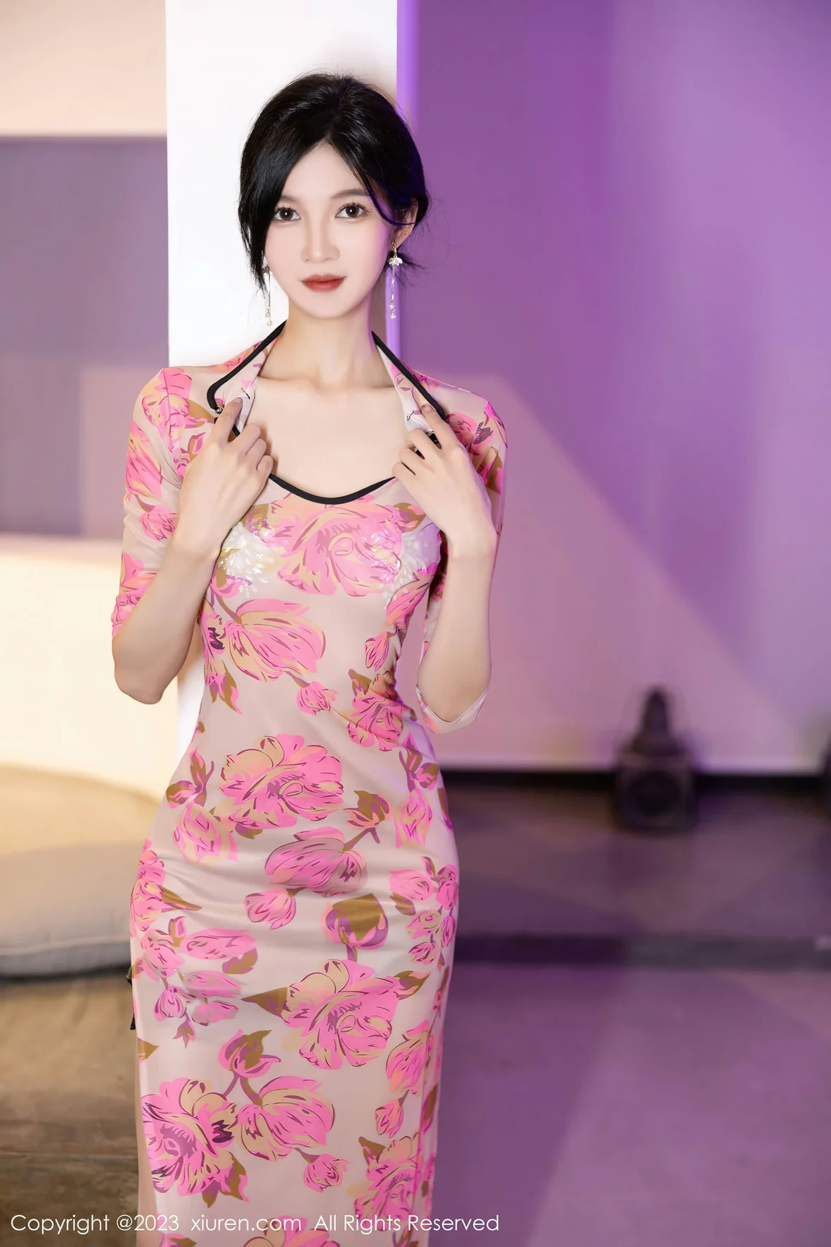  秀人网 No.7388 程程程- 粉色旗袍安吉旅拍 [83P]第12张