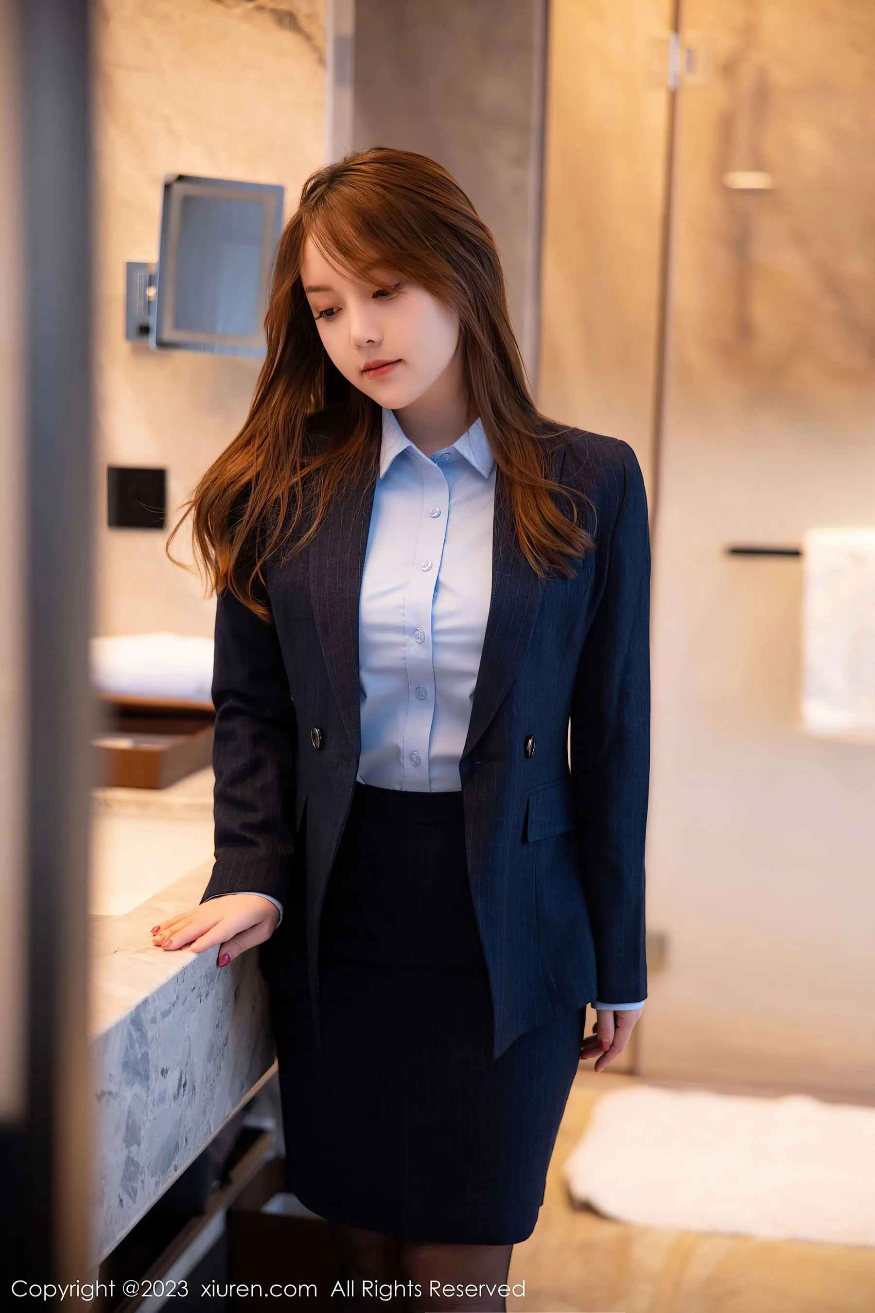  秀人网 No.6190 豆瓣酱 制服美臀第25张