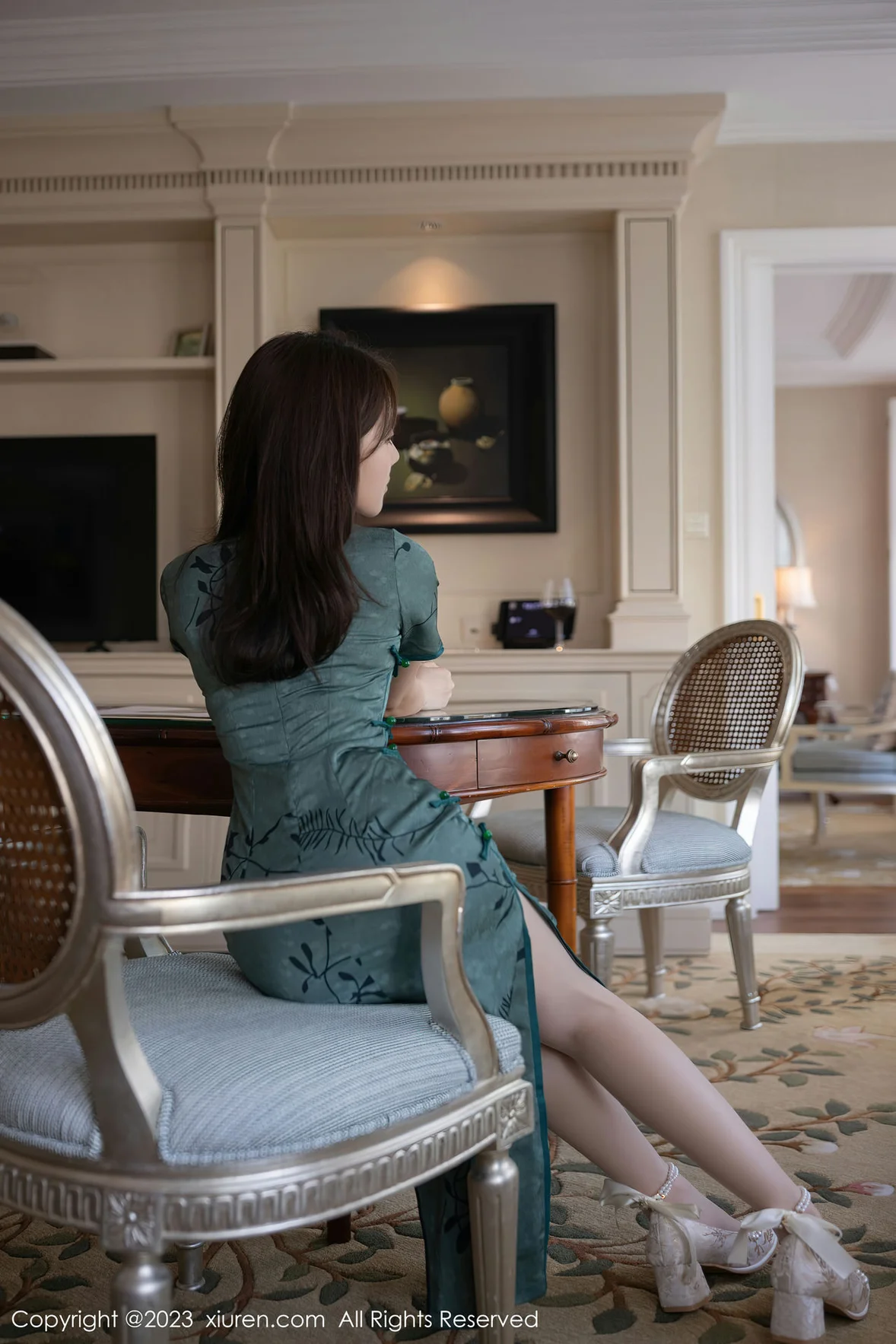  XiuRen 秀人 No.6893 鱼子酱Fish 旗袍写真巴厘岛旅拍 [82P]第3张