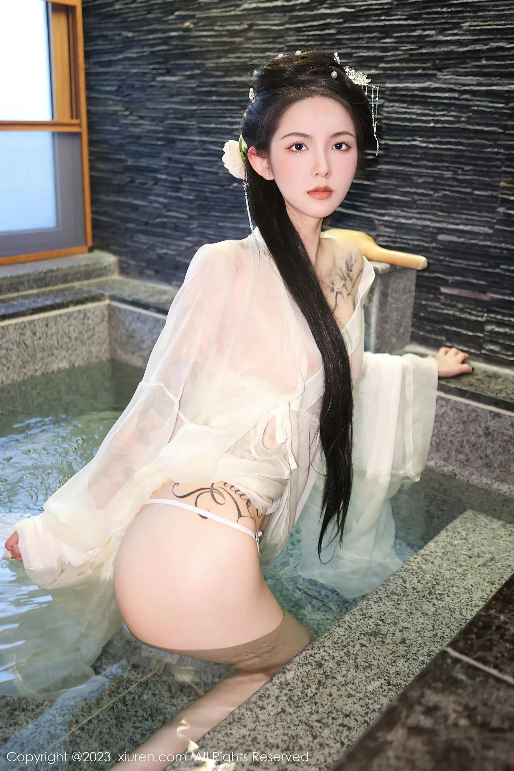  秀人网 No.6430 乔一一 古装美腿第1张