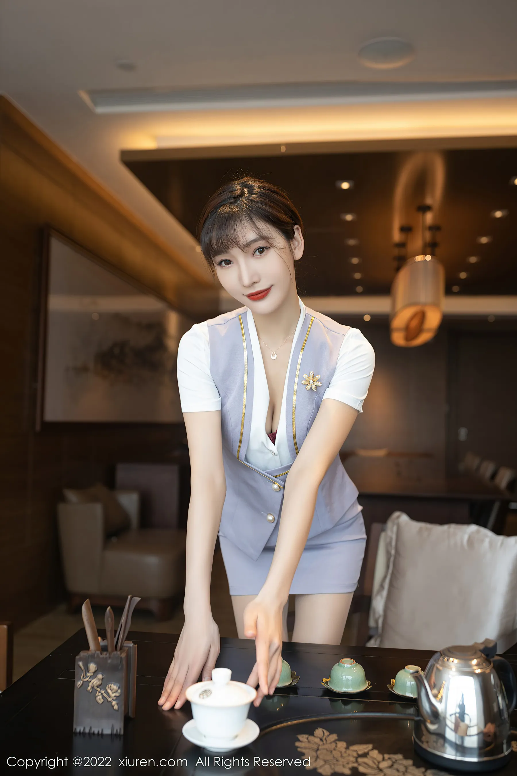  秀人网 No.4694 陆萱萱 短裙旅拍第20张