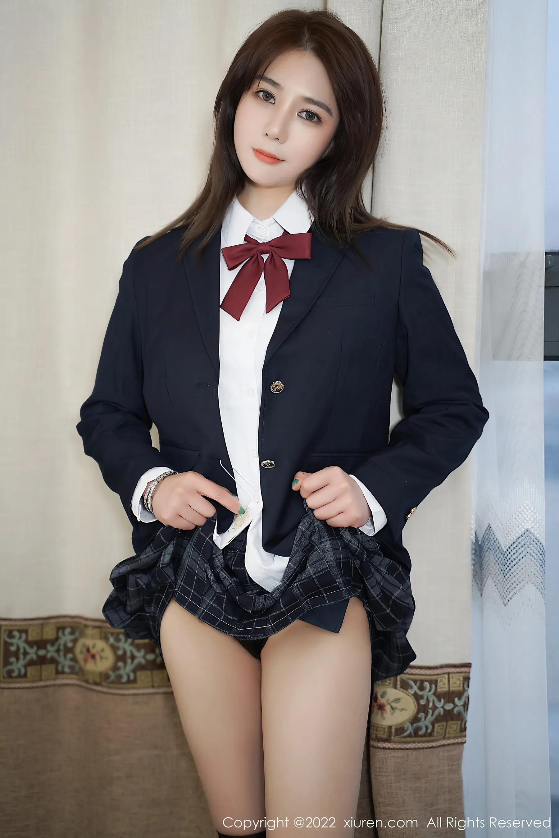  秀人网 No.4751 fairy如歌 制服美腿第9张