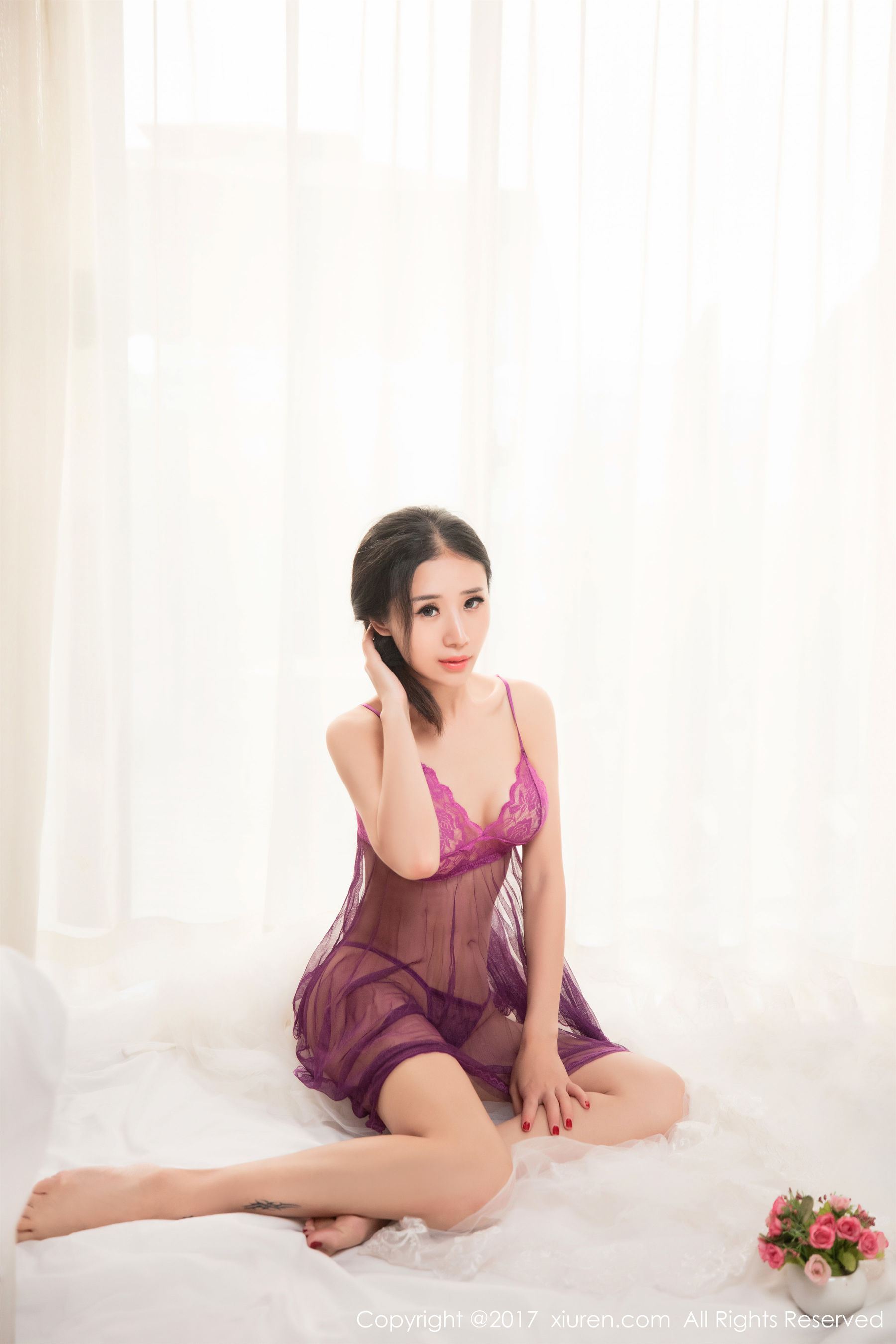 馨怡《透视睡衣下的诱惑》 秀人网XIUREN No.785第10张