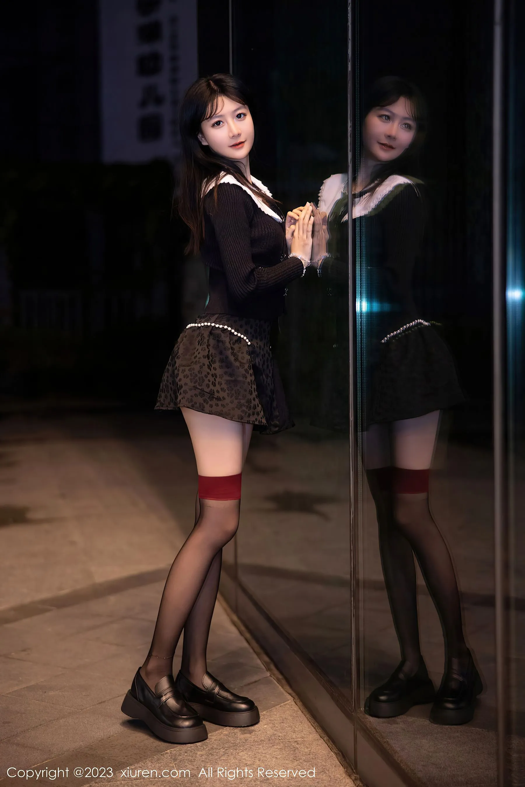  秀人网 No.6724 幼幼 黑丝美腿第23张