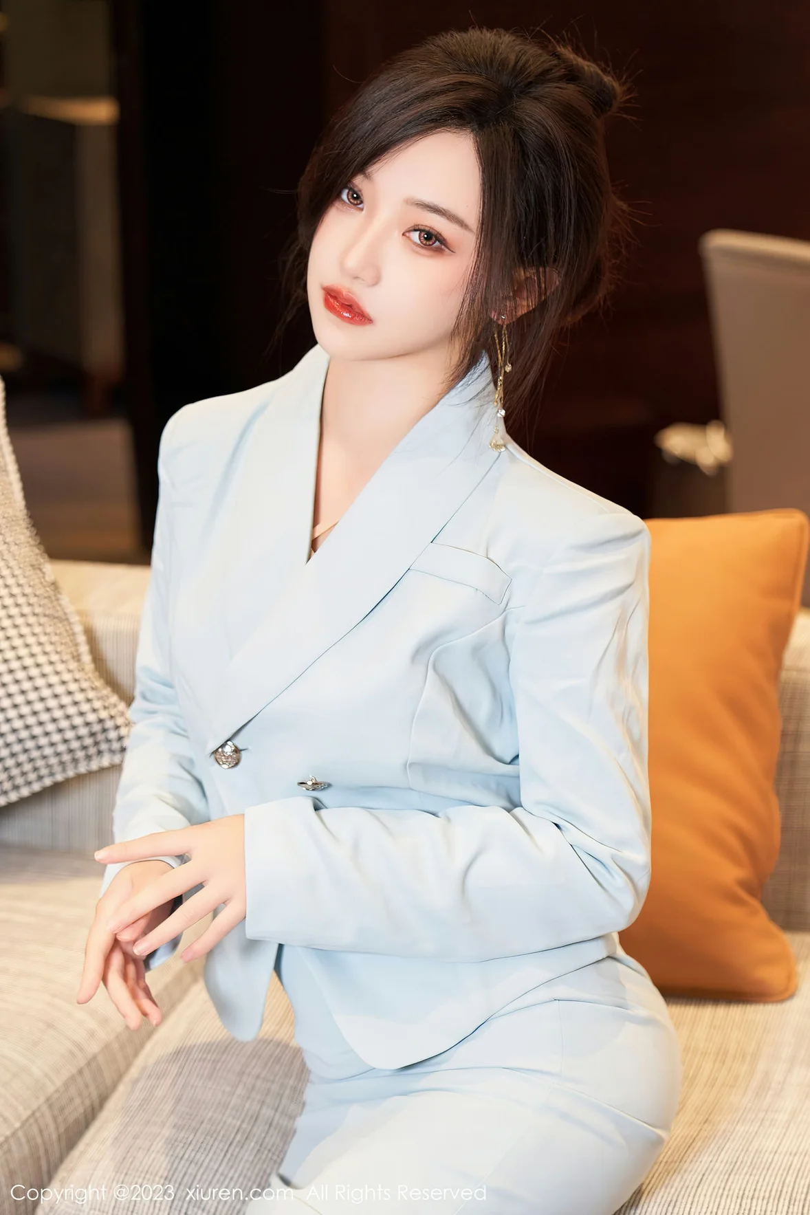  XiuRen 秀人 No.6857 妙可可Cheese 浅色轻透内衣性感写真3 [76P]第7张