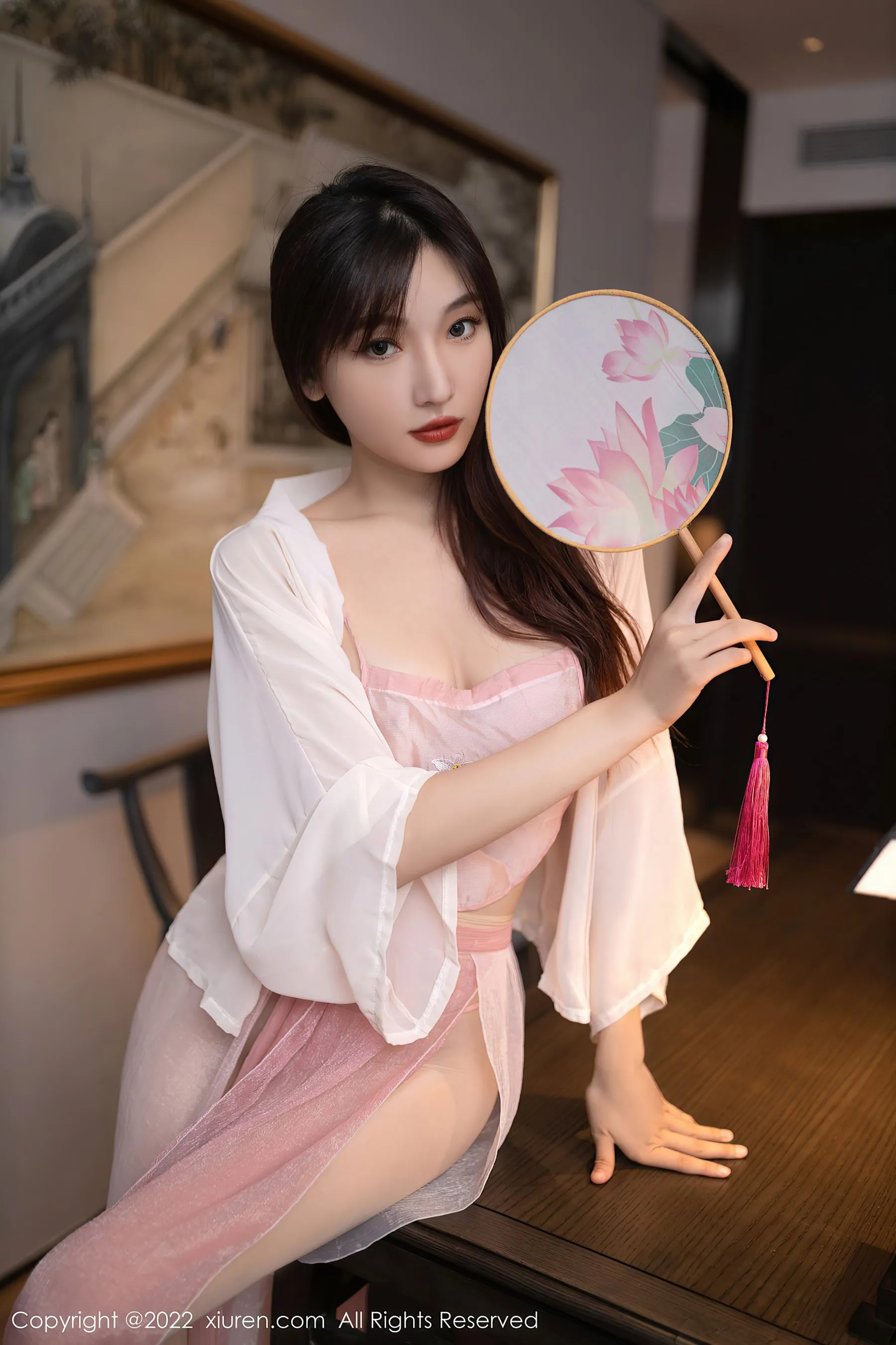  秀人网 No.5666 陆萱萱 古装美腿第1张