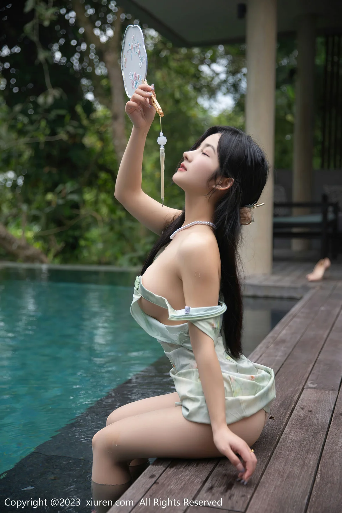  XiuRen 秀人 No.6880 谭小灵 古装薄纱水中场景拍摄 [81P]第7张