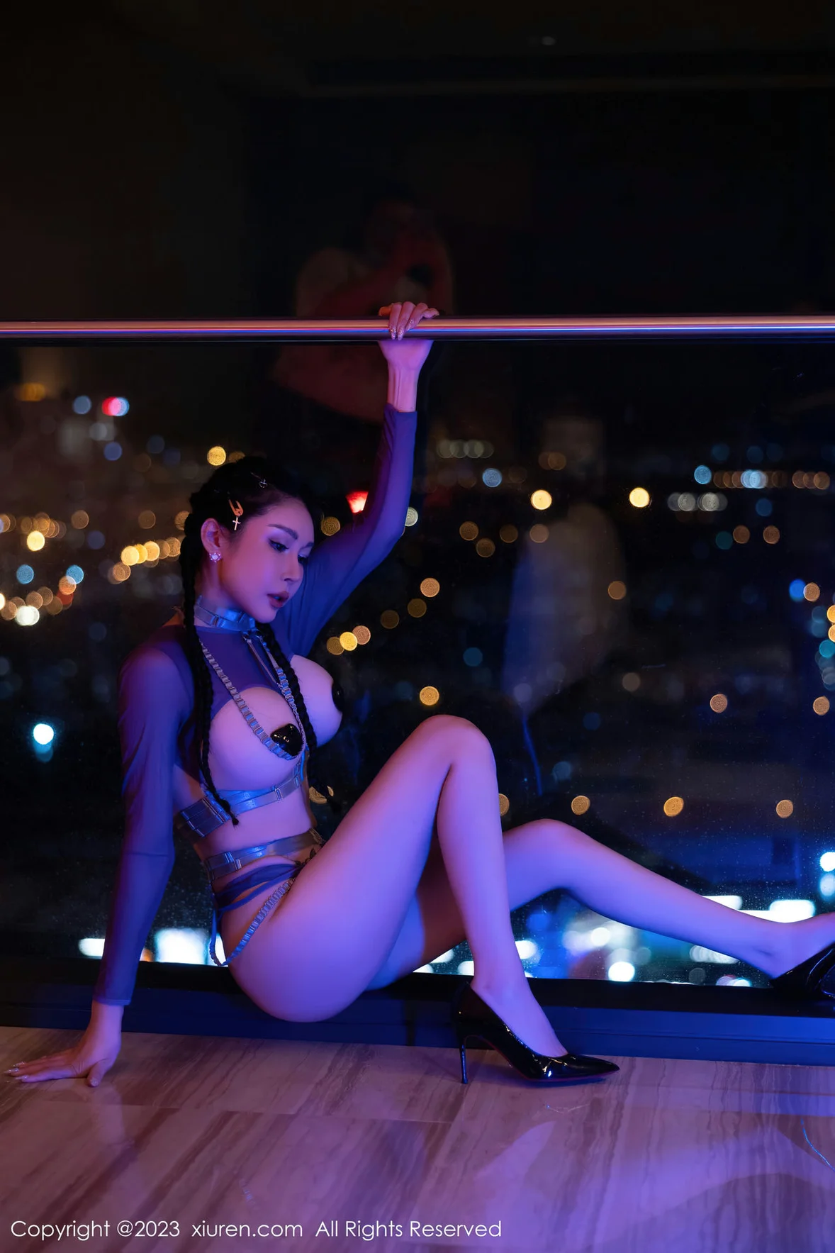  秀人网 No.7383 田冰冰 薄纱情趣性感写真 [62P]第8张