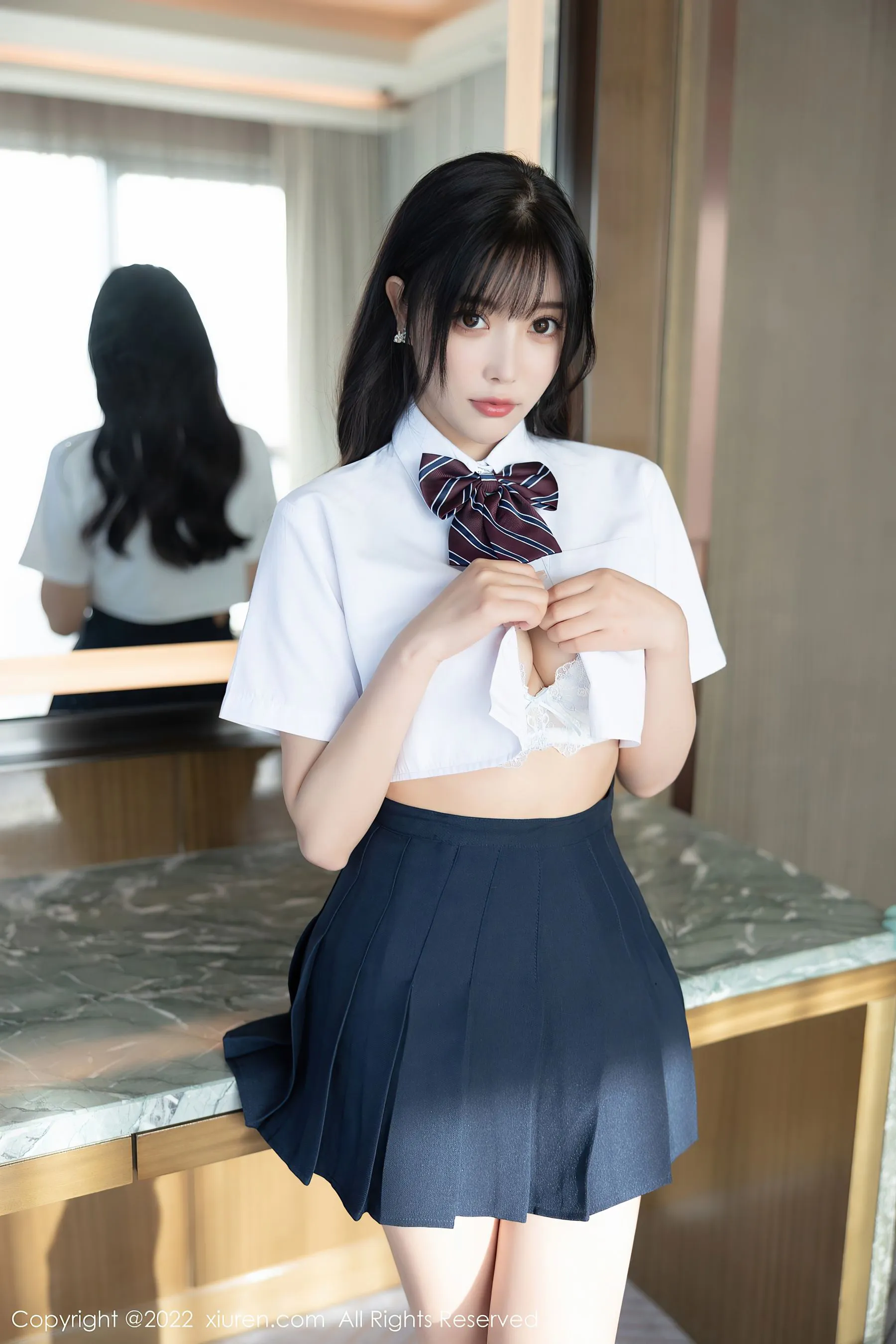  秀人网 No.5338 杨晨晨 校园制服诱惑第26张