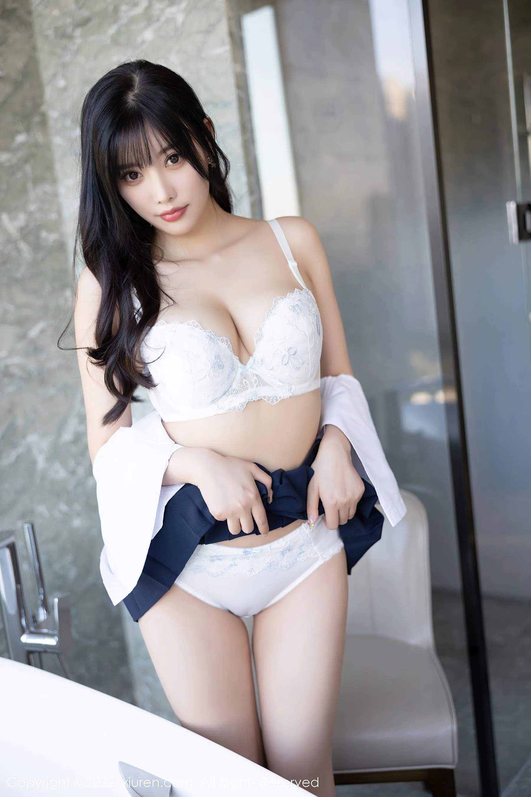  秀人网 No.5338 杨晨晨 校园制服诱惑第9张