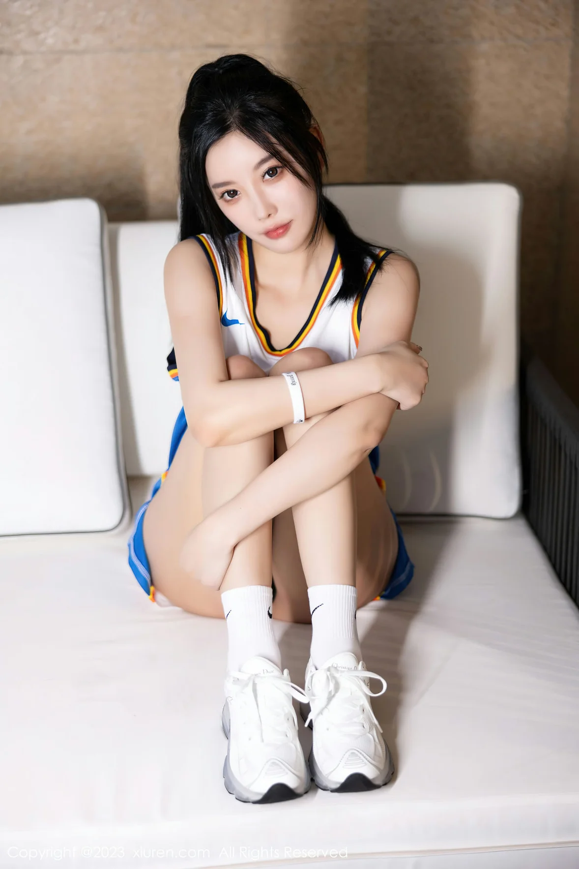  XiuRen 秀人 No.7304 杨晨晨Yome 白色运动服浙江安吉旅拍 [87P]第9张