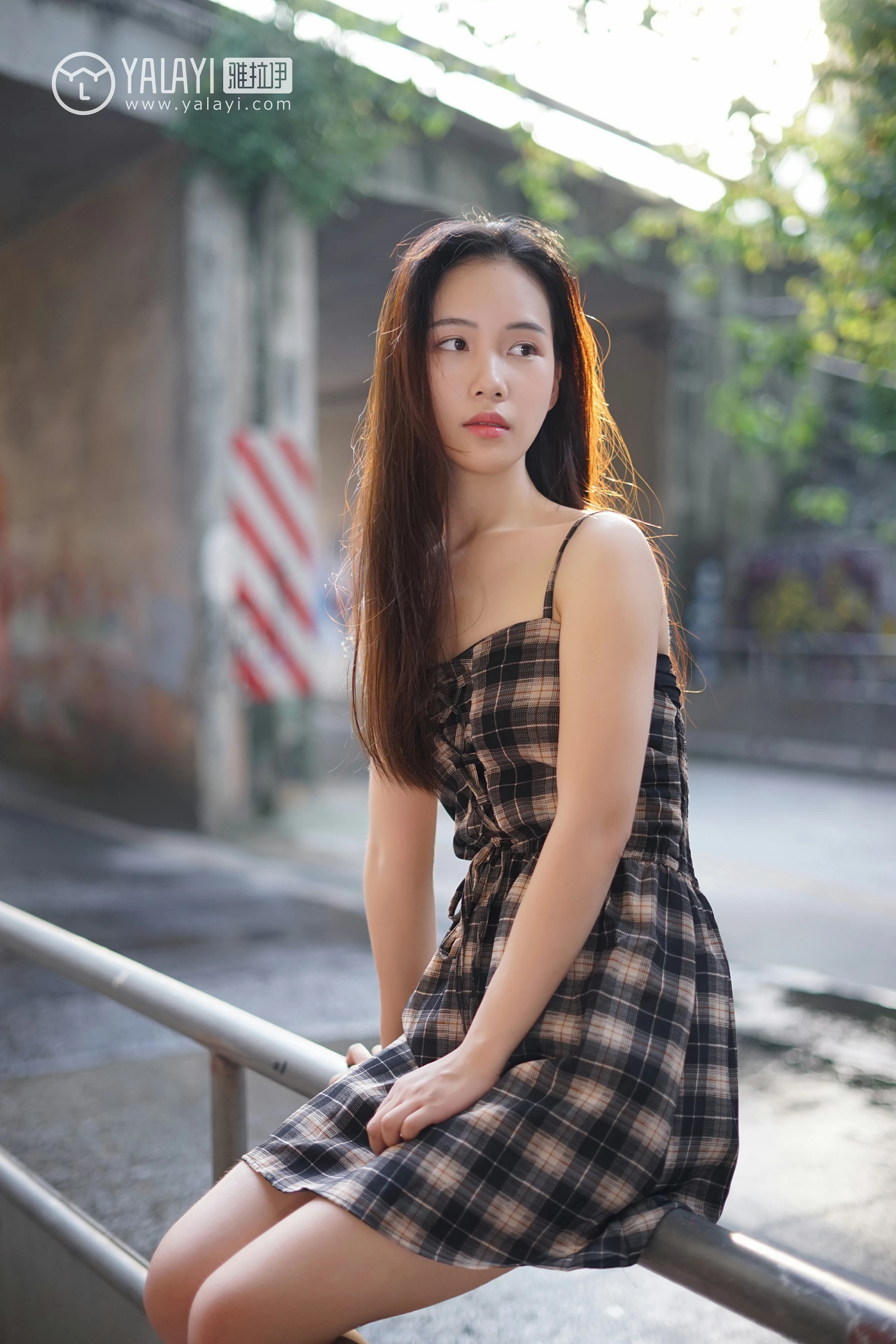 [YALAYI雅拉伊]NO.029 纯粹之心 卡柔 透视蕾丝上衣加吊带连衣裙性感私房写真集第14张