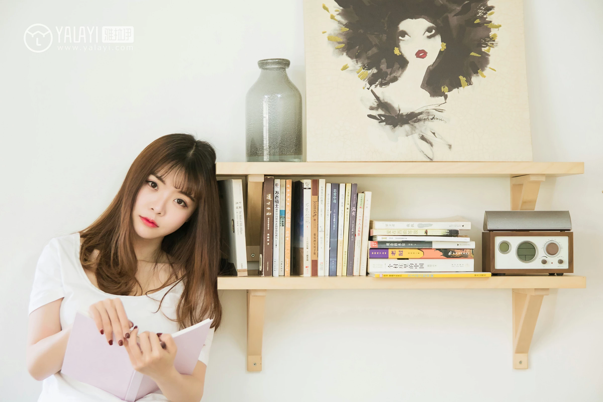 [YALAYI雅拉伊]NO.036 小美好 阳阳 白色衬衫与短袖加白色短裤性感私房写真集第10张