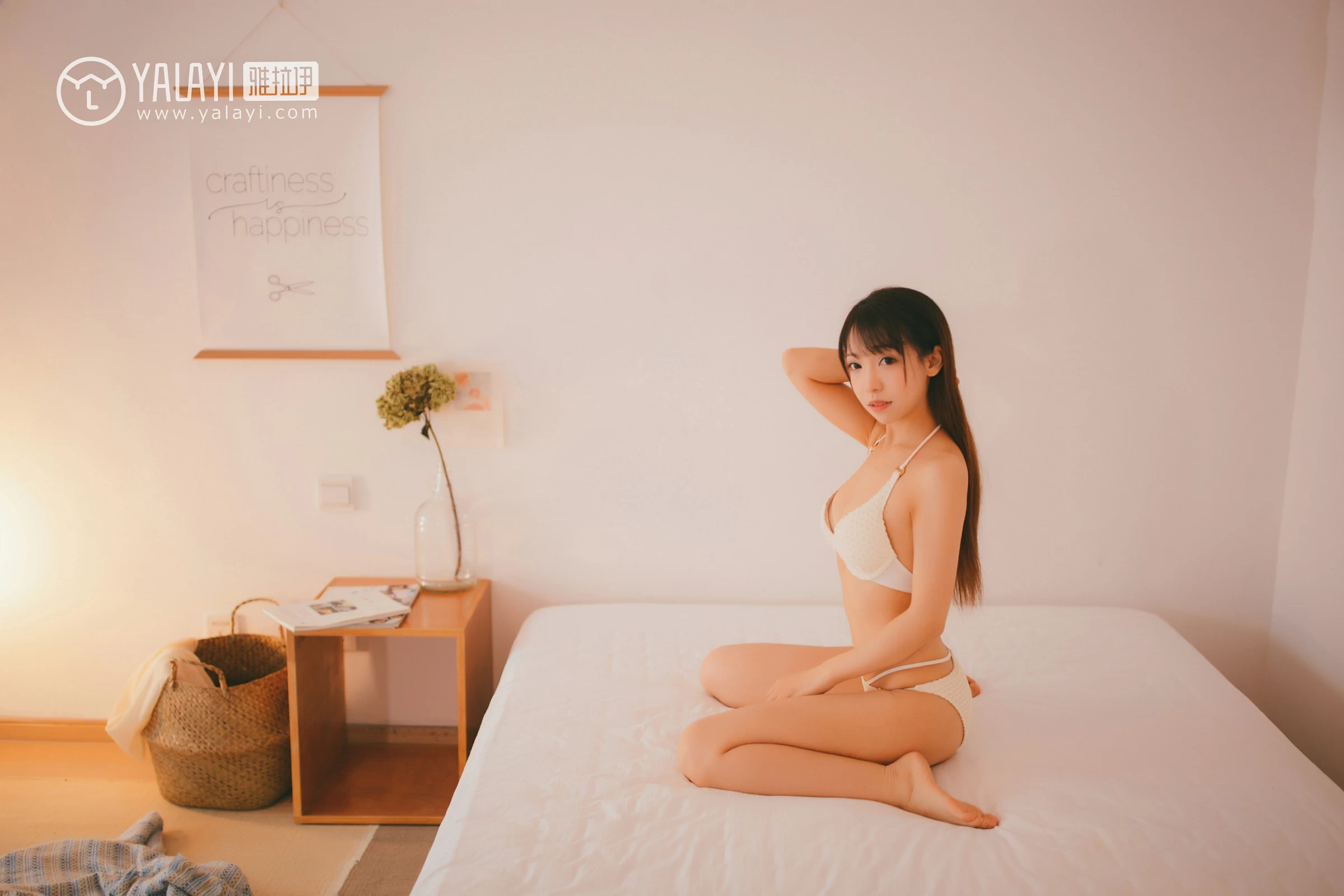 [YALAYI雅拉伊]NO.045 醉心少女 水花儿 镂空睡衣裙加白色内衣性感私房写真集第13张