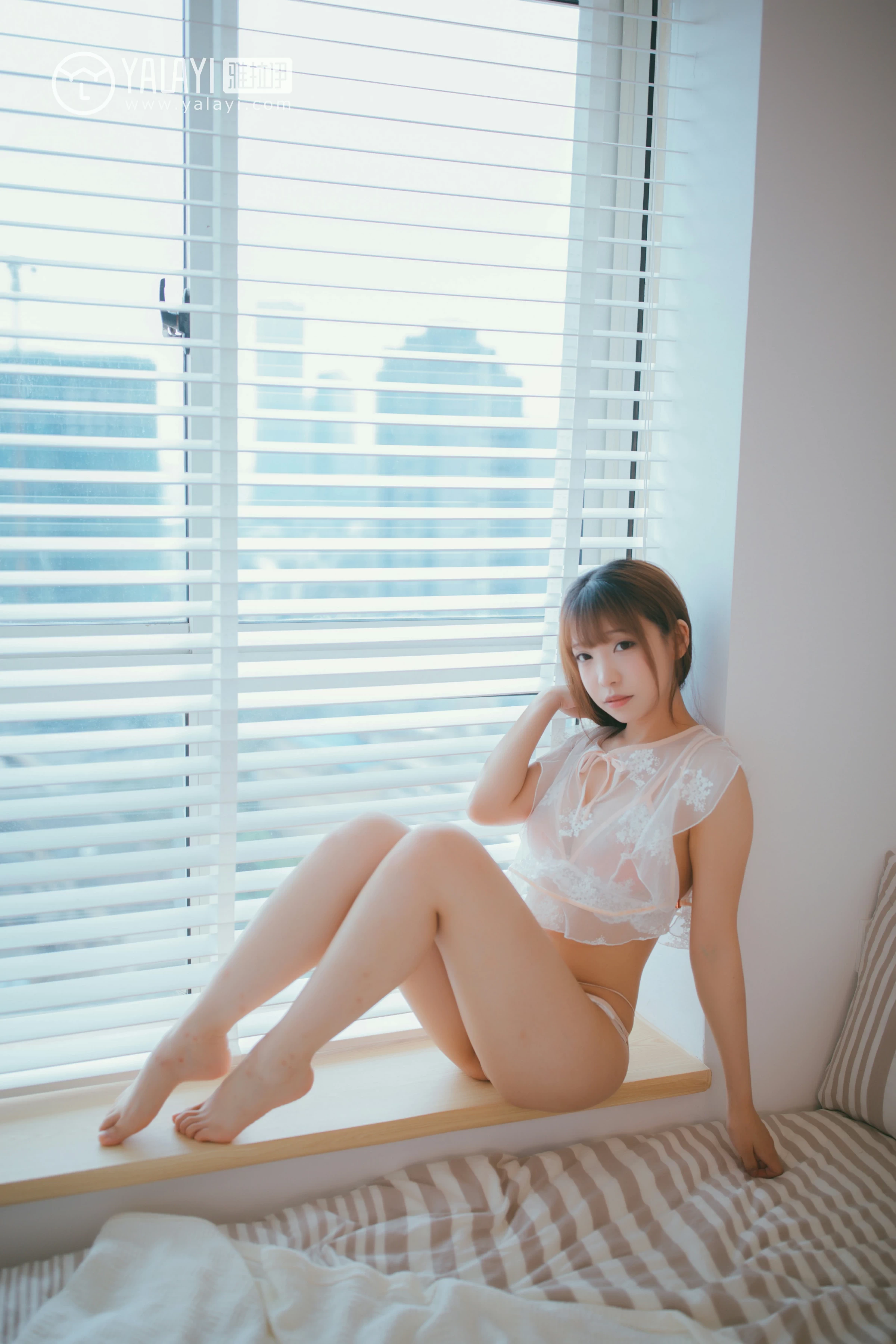 [YALAYI雅拉伊]NO.067 无痕 水花儿 粉色透视情趣内衣性感私房写真集第10张