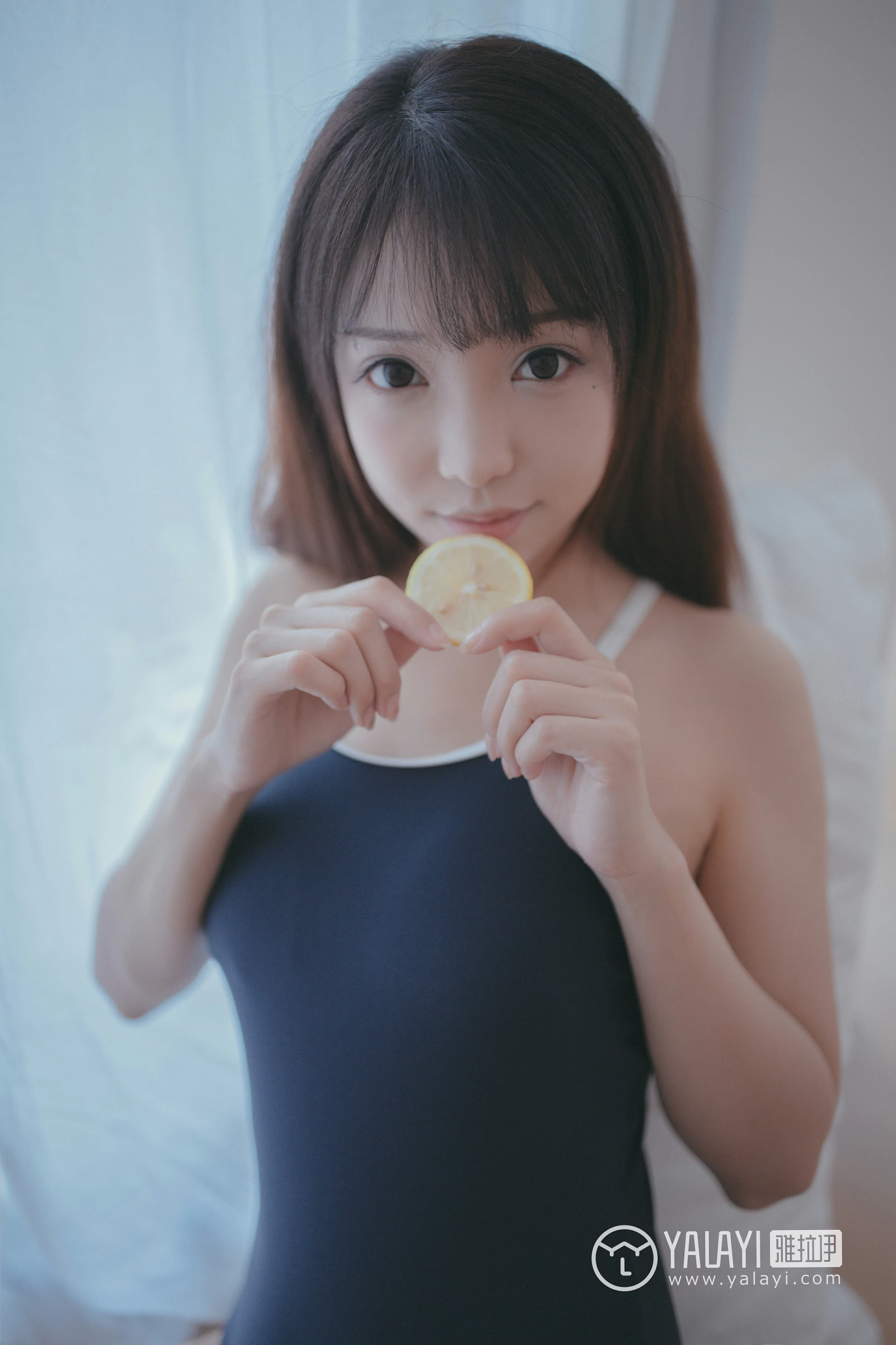 [YALAYI雅拉伊]NO.068 蓝帘幽梦 水花儿 蓝色连体运动内衣性感私房写真集第12张