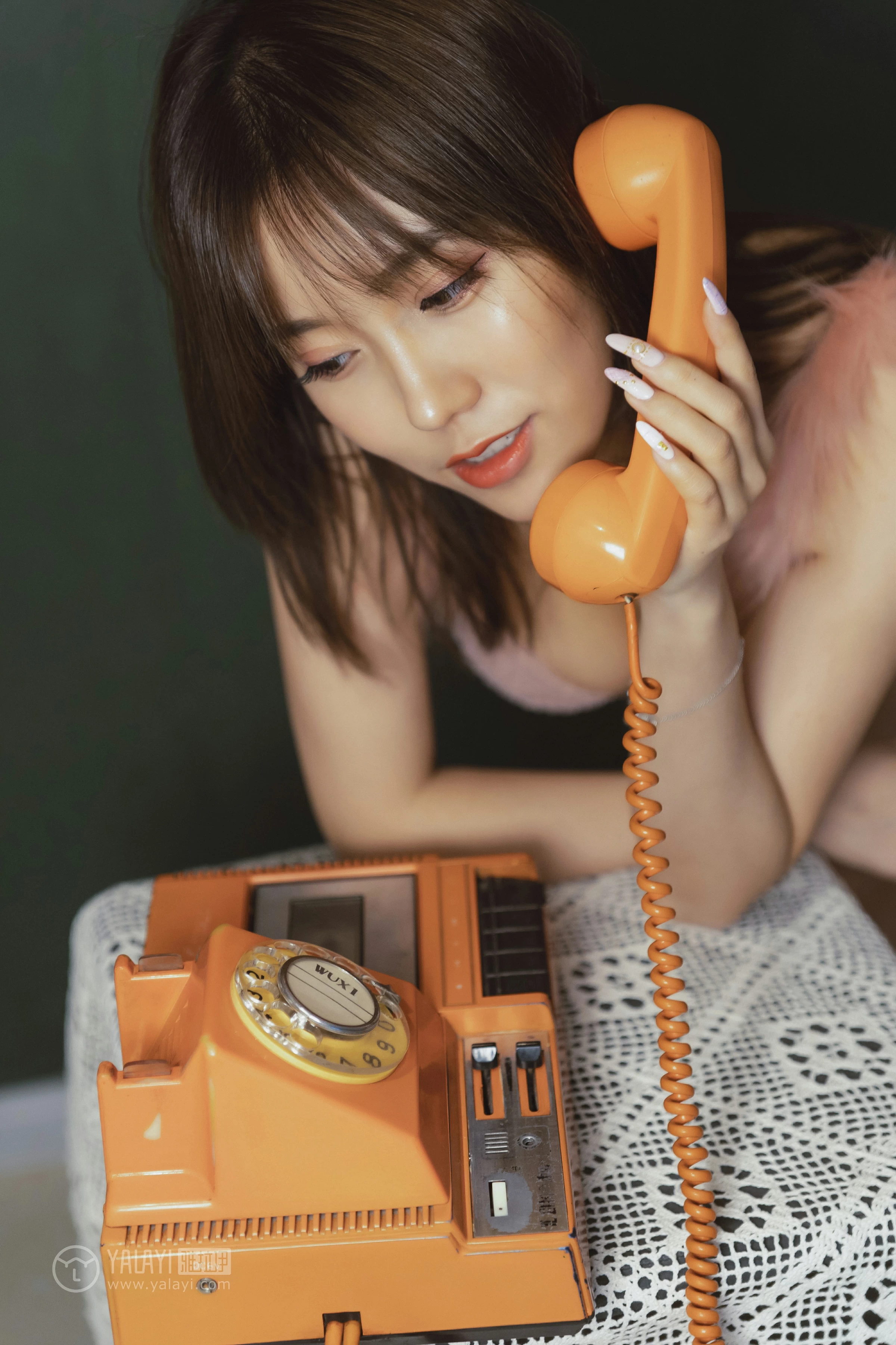 [YALAYI雅拉伊]NO.139 花样年华 陈奕菲 粉色蕾丝内衣性感私房写真集第7张