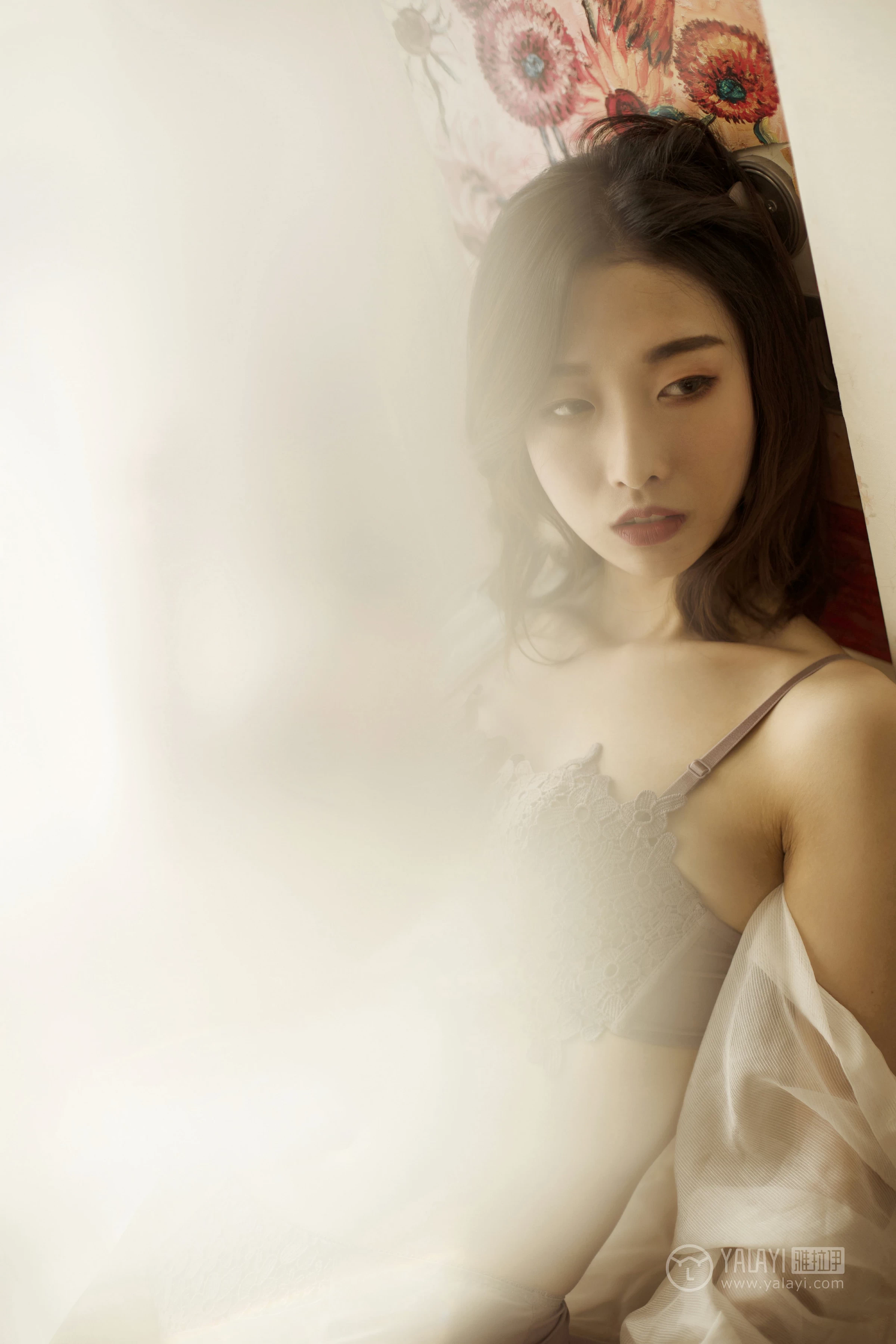 [YALAYI雅拉伊]No.176 心梦 佳佳 白色透视睡衣加蕾丝内衣性感私房写真集第10张