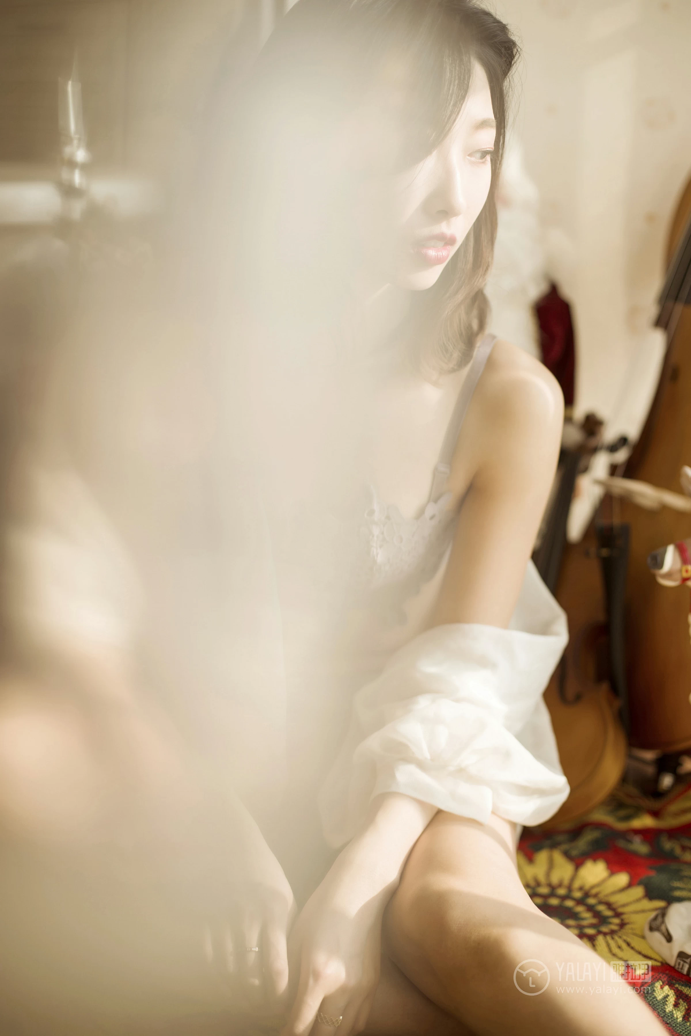[YALAYI雅拉伊]No.176 心梦 佳佳 白色透视睡衣加蕾丝内衣性感私房写真集第10张
