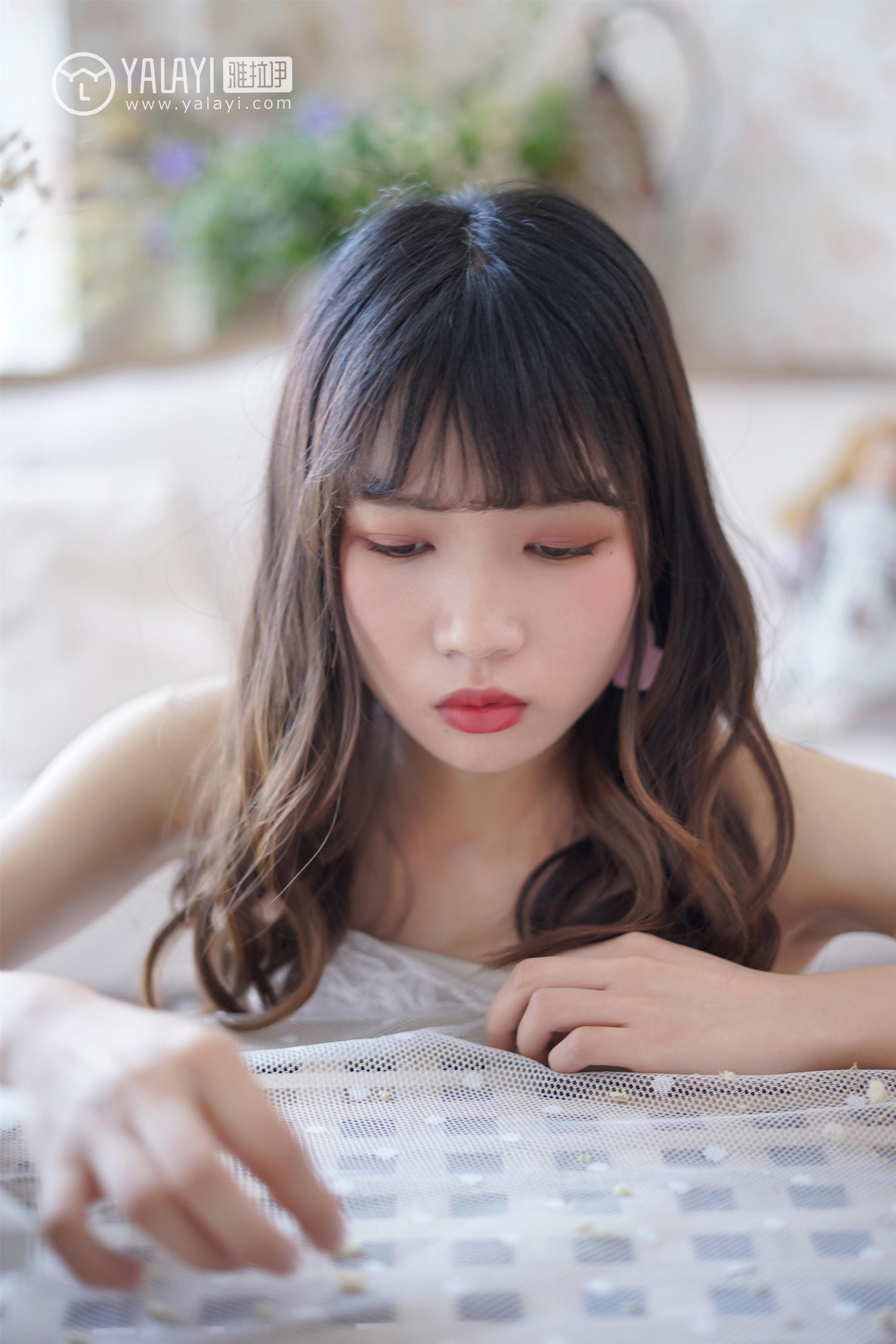 [YALAYI雅拉伊]NO.003 小公主的薄纱裙 公主小兔子 白色透视抹胸连衣裙性感私房写真集第8张