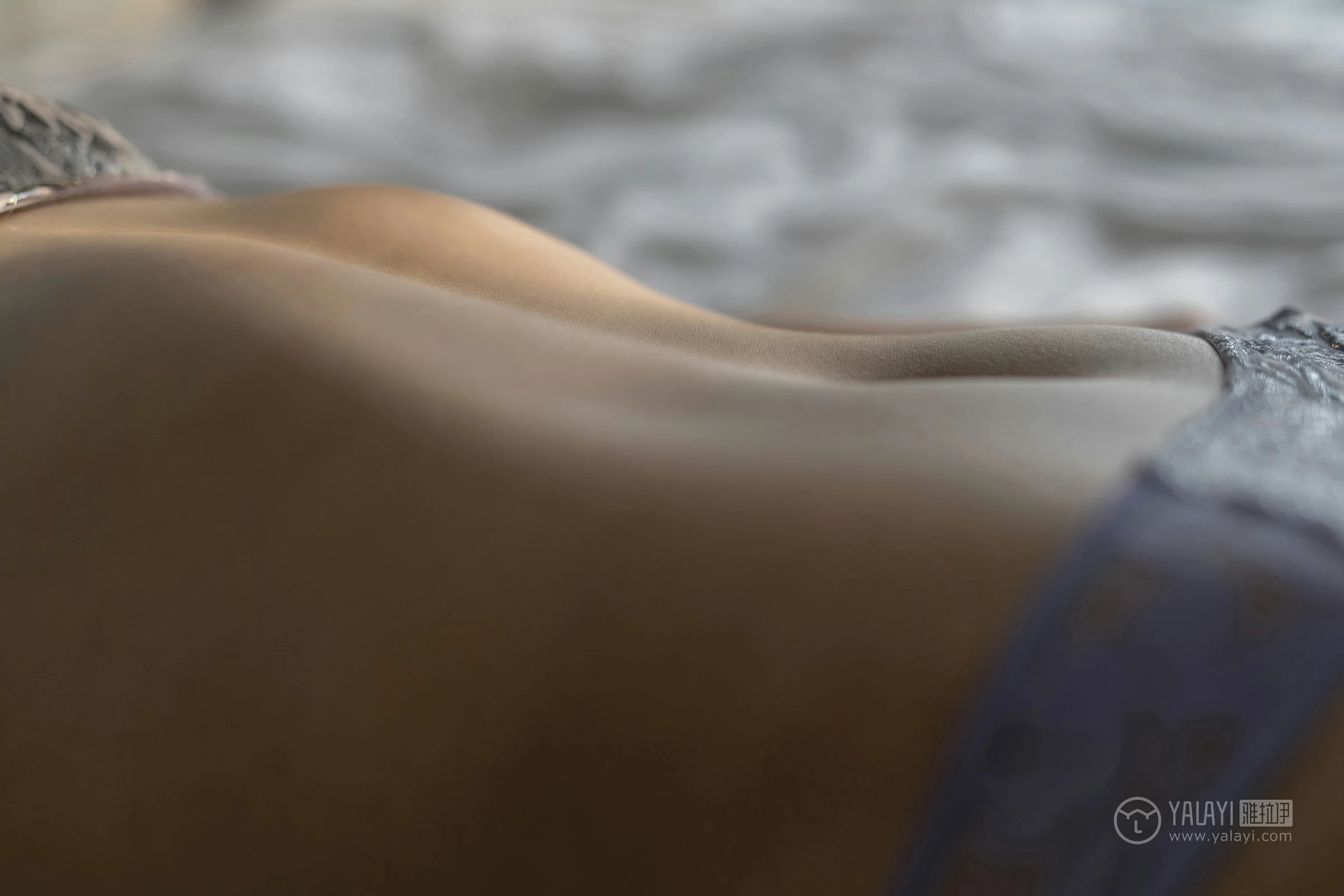 [YALAYI雅拉伊]No.217 欲火 项兴咏 灰色蕾丝内衣性感私房写真集第14张