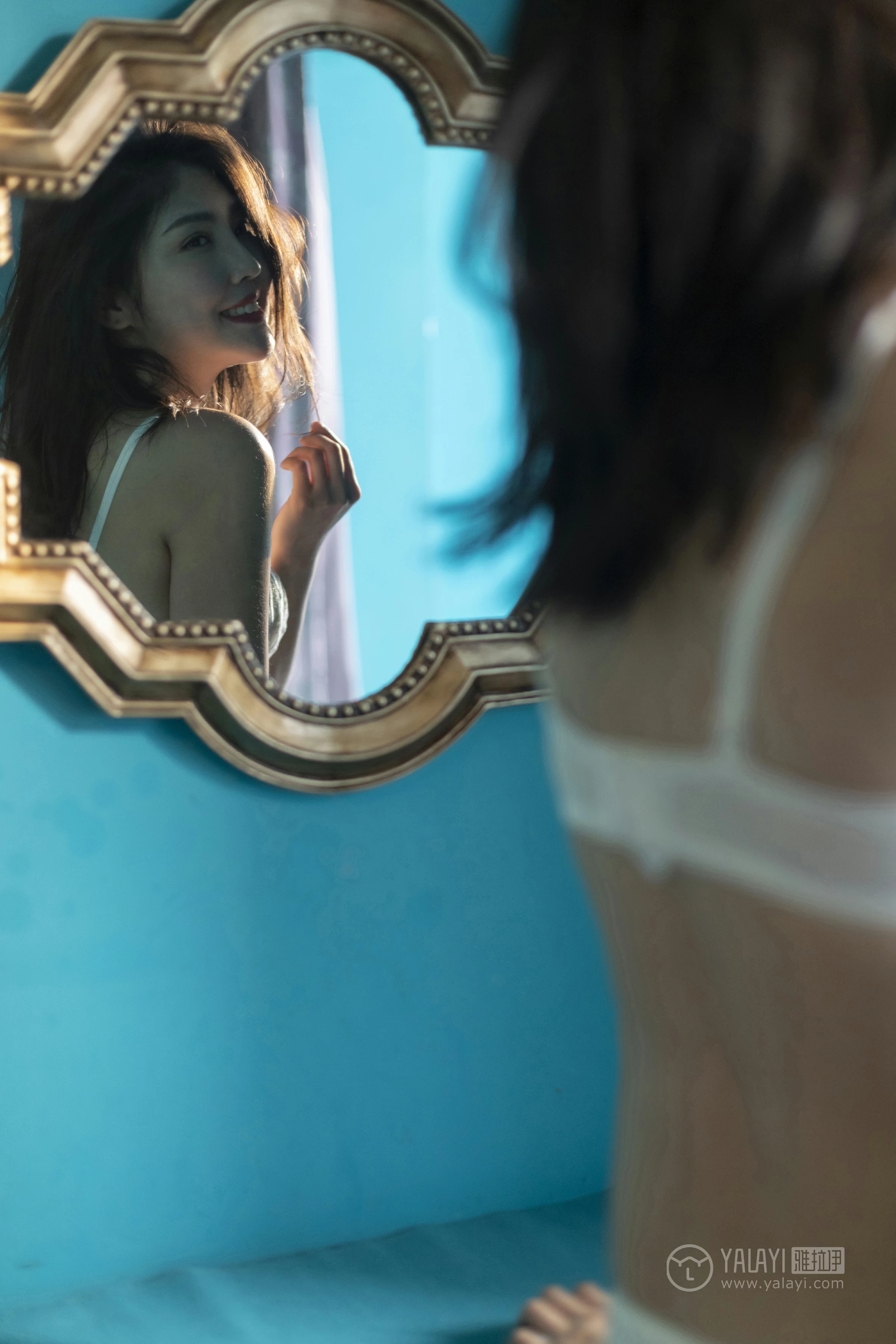 [YALAYI雅拉伊]No.224 绝色阳光 仓儿 白色蕾丝内衣性感私房写真集第14张