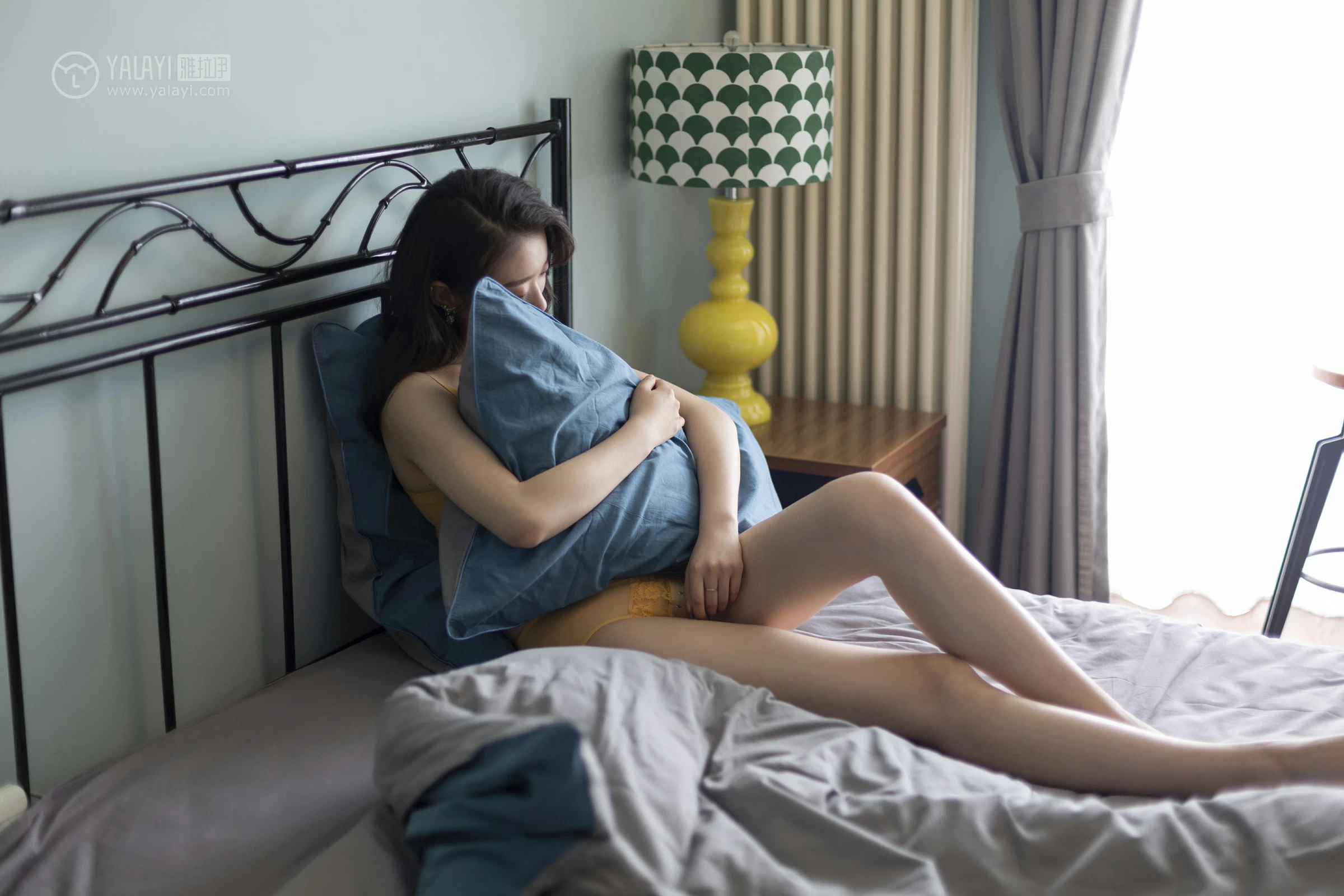 [YALAYI雅拉伊]No.290 娇艳欲滴 心怡 橙色蕾丝内衣性感私房写真集第3张