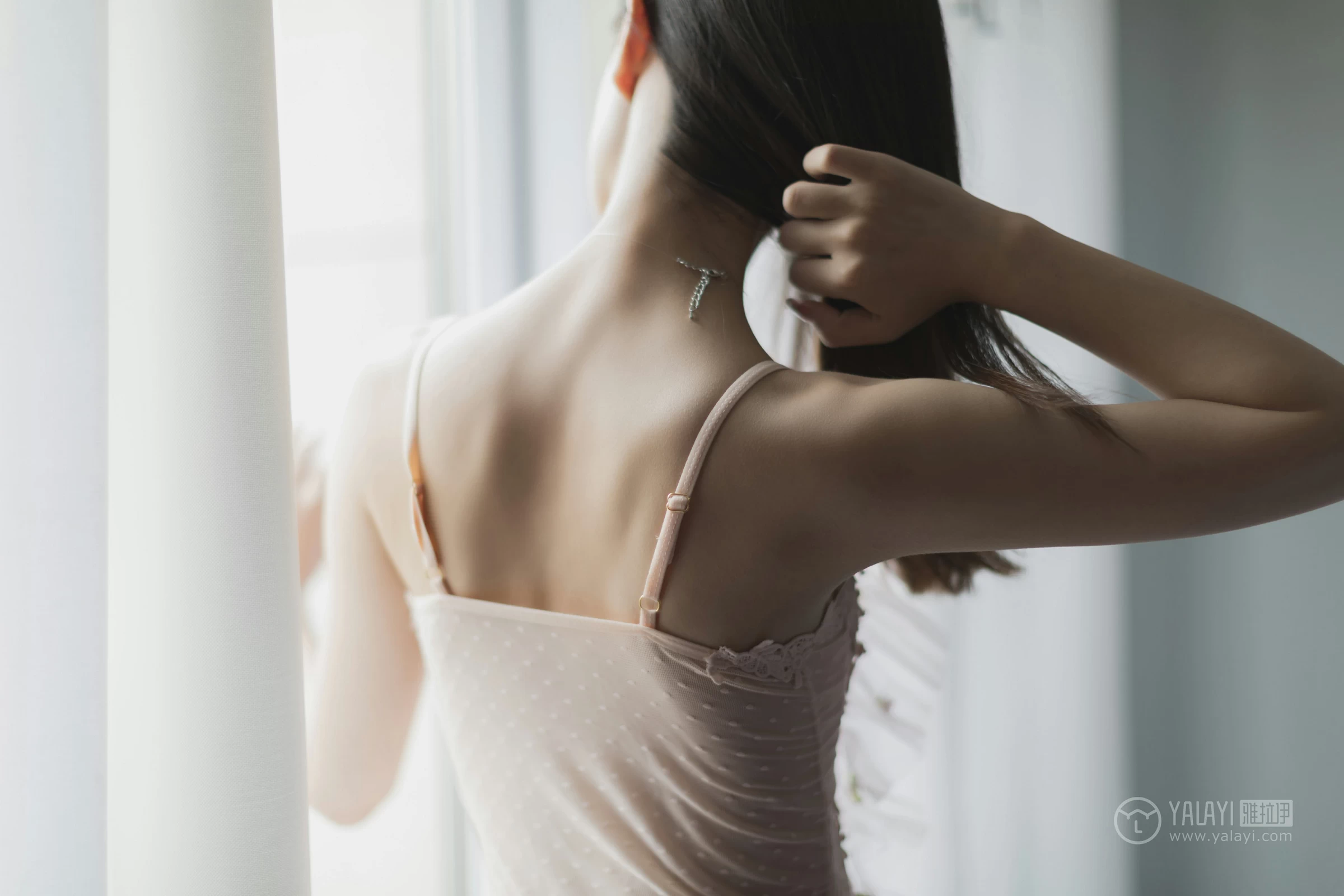 [YALAYI雅拉伊]No.311 花蝴蝶 高若童 粉色透视情趣内衣性感私房写真集第6张