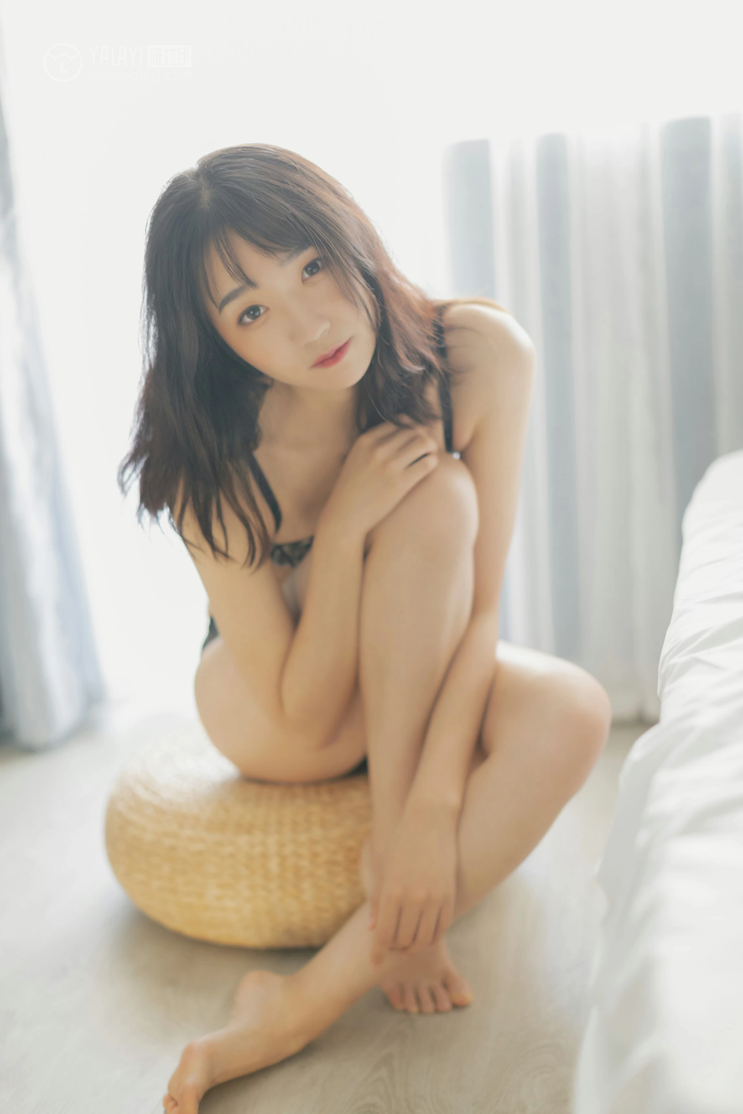 [YALAYI雅拉伊]No.318 午后时光 念念 黑色蕾丝内衣居家性感私房写真集第17张