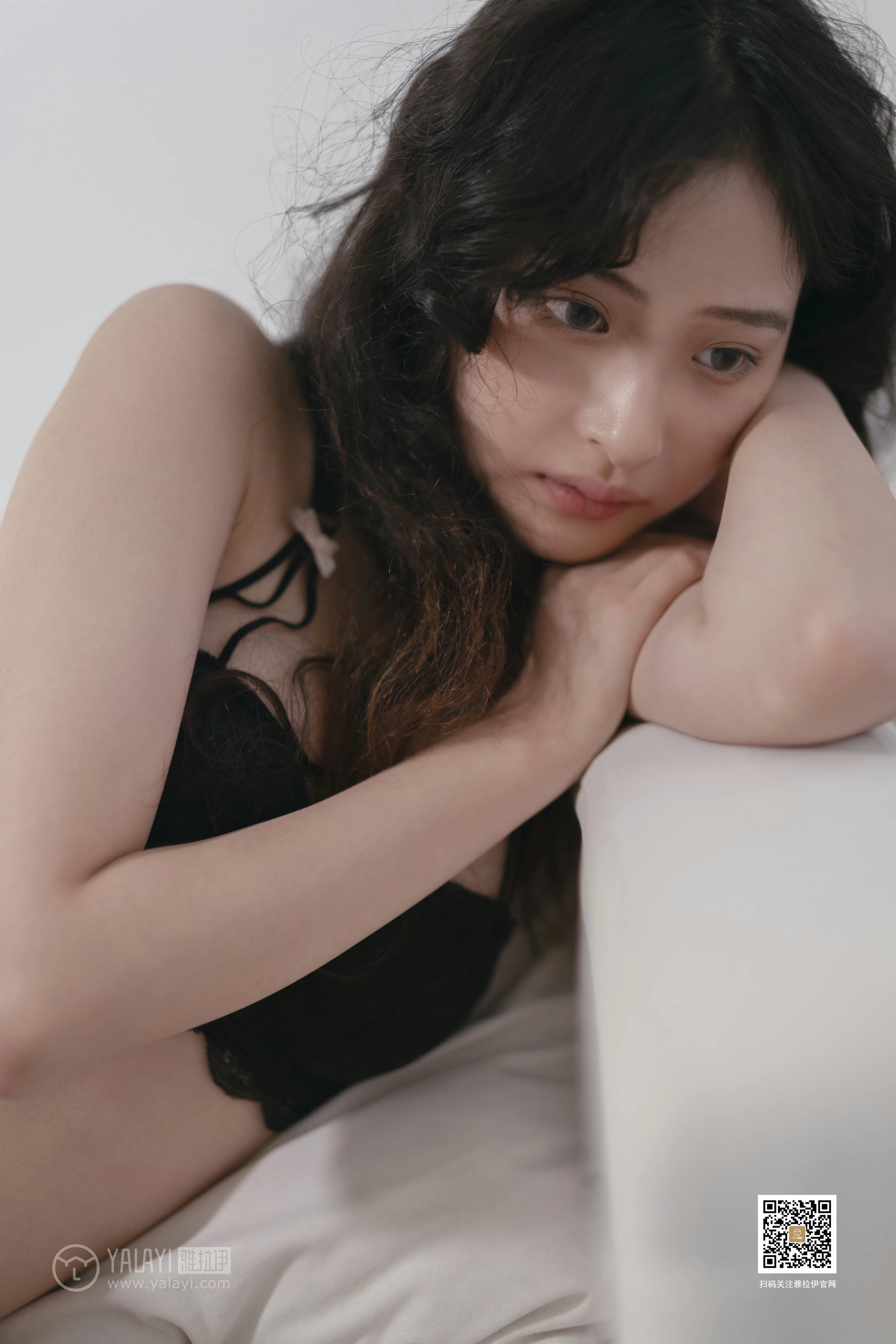 [YALAYI雅拉伊]No.370 萌宠 西子 黑色蕾丝内衣性感私房写真集第10张