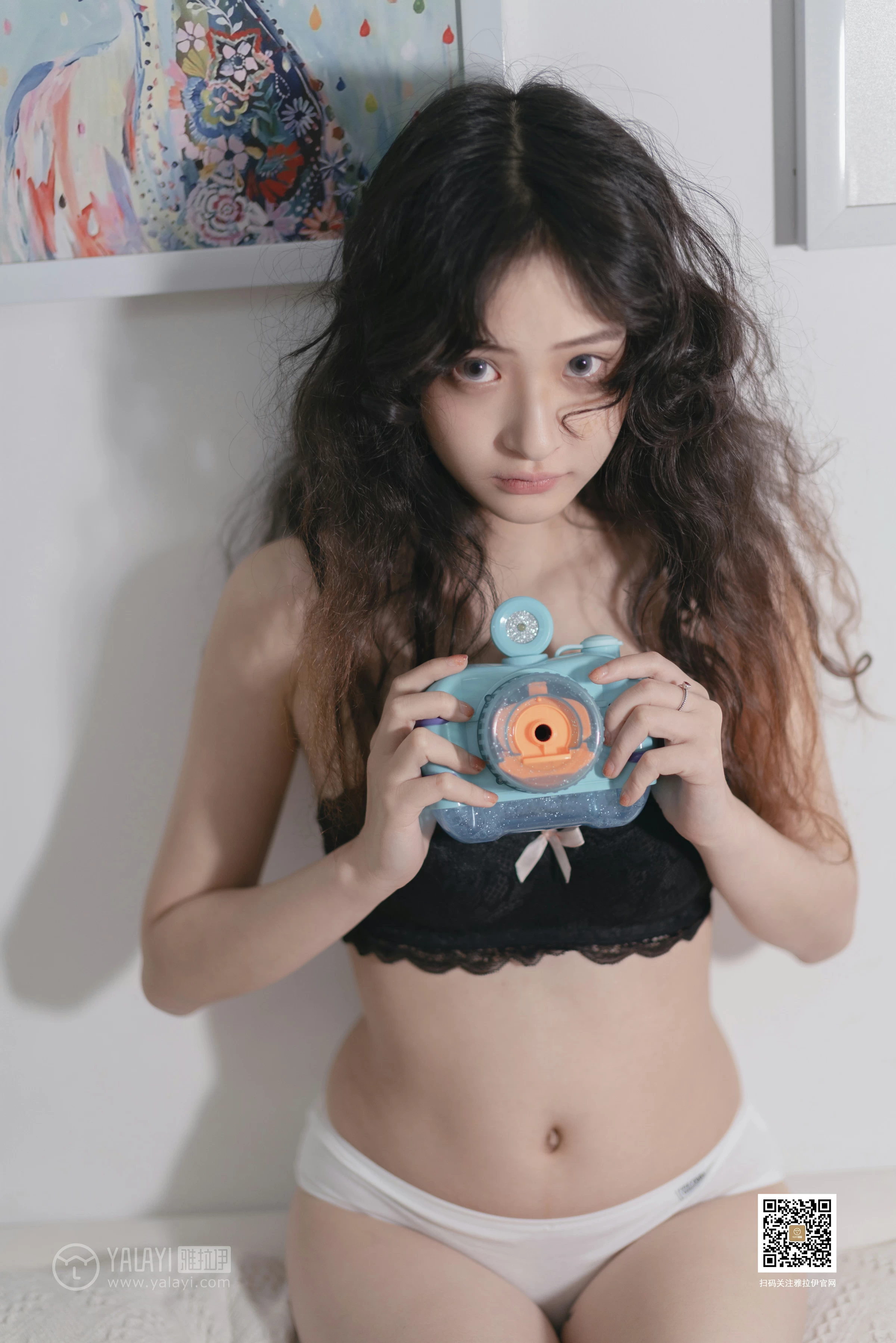 [YALAYI雅拉伊]No.370 萌宠 西子 黑色蕾丝内衣性感私房写真集第13张