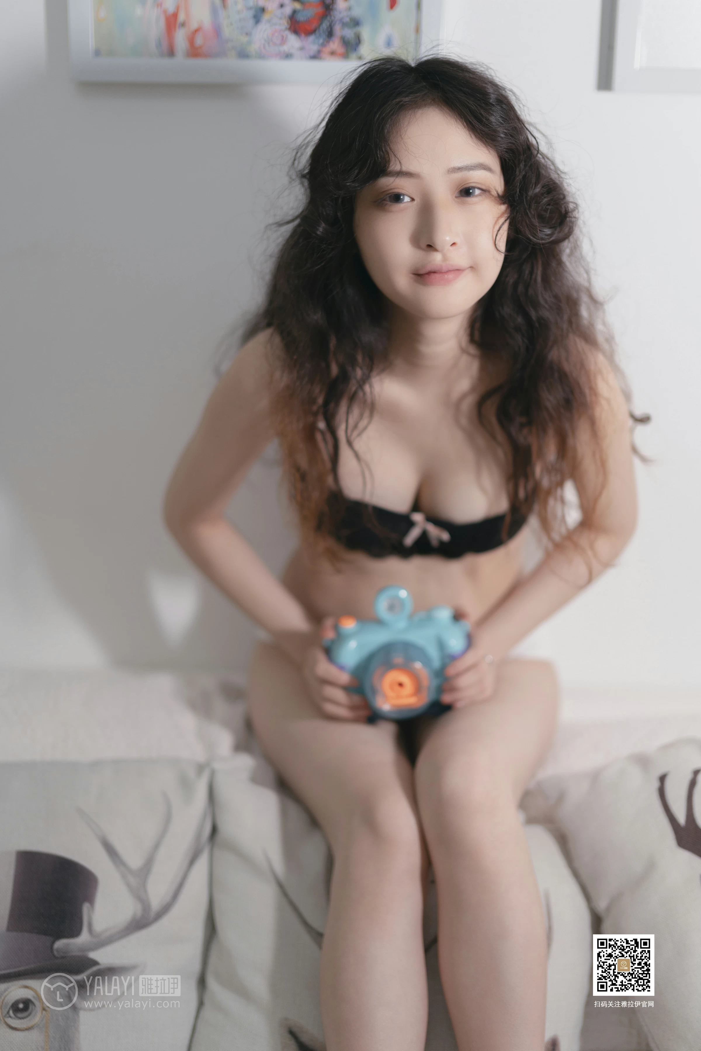[YALAYI雅拉伊]No.370 萌宠 西子 黑色蕾丝内衣性感私房写真集第14张