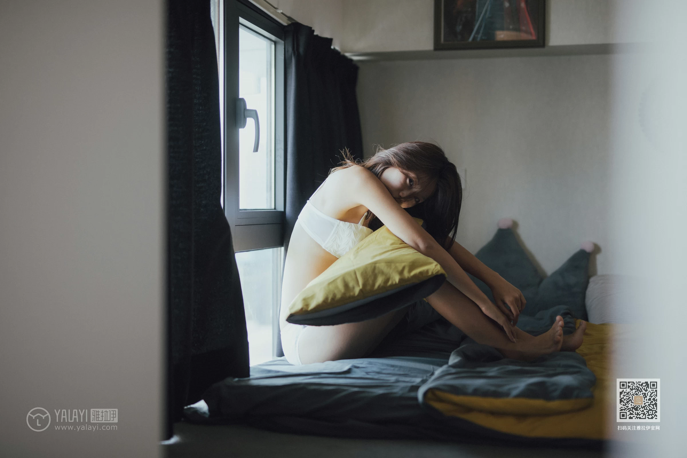 [YALAYI雅拉伊]Vol.448 靡靡之音 静初 白色蕾丝内衣居家性感私房写真集第10张