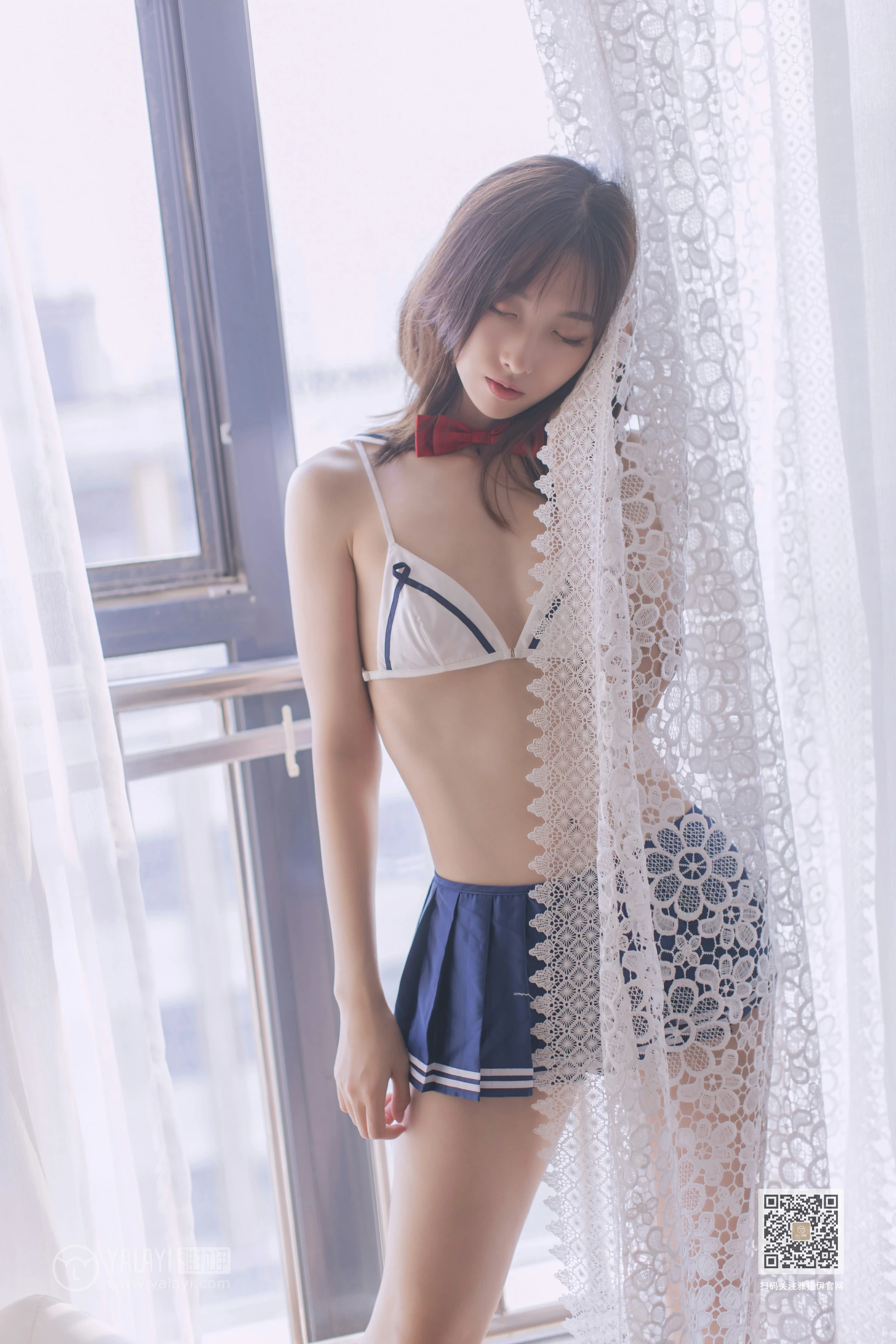 [YALAYI雅拉伊]Vol.449 佳佳的水手梦 情趣制服内衣加短裙性感私房写真集第15张