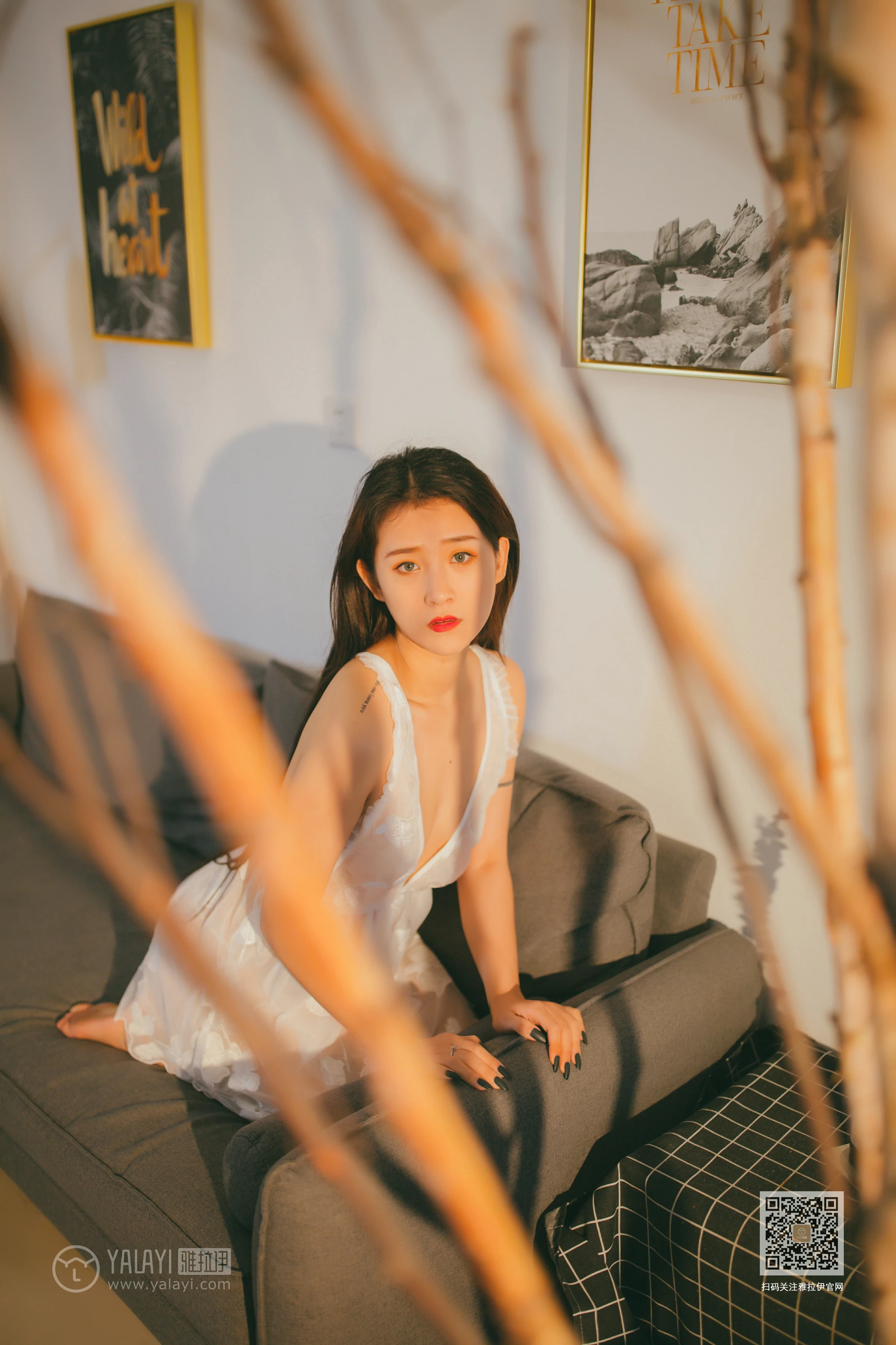 [YALAYI雅拉伊]Vol.536 吹弹可破 素素 白色透视情趣内衣裙性感私房写真集第7张