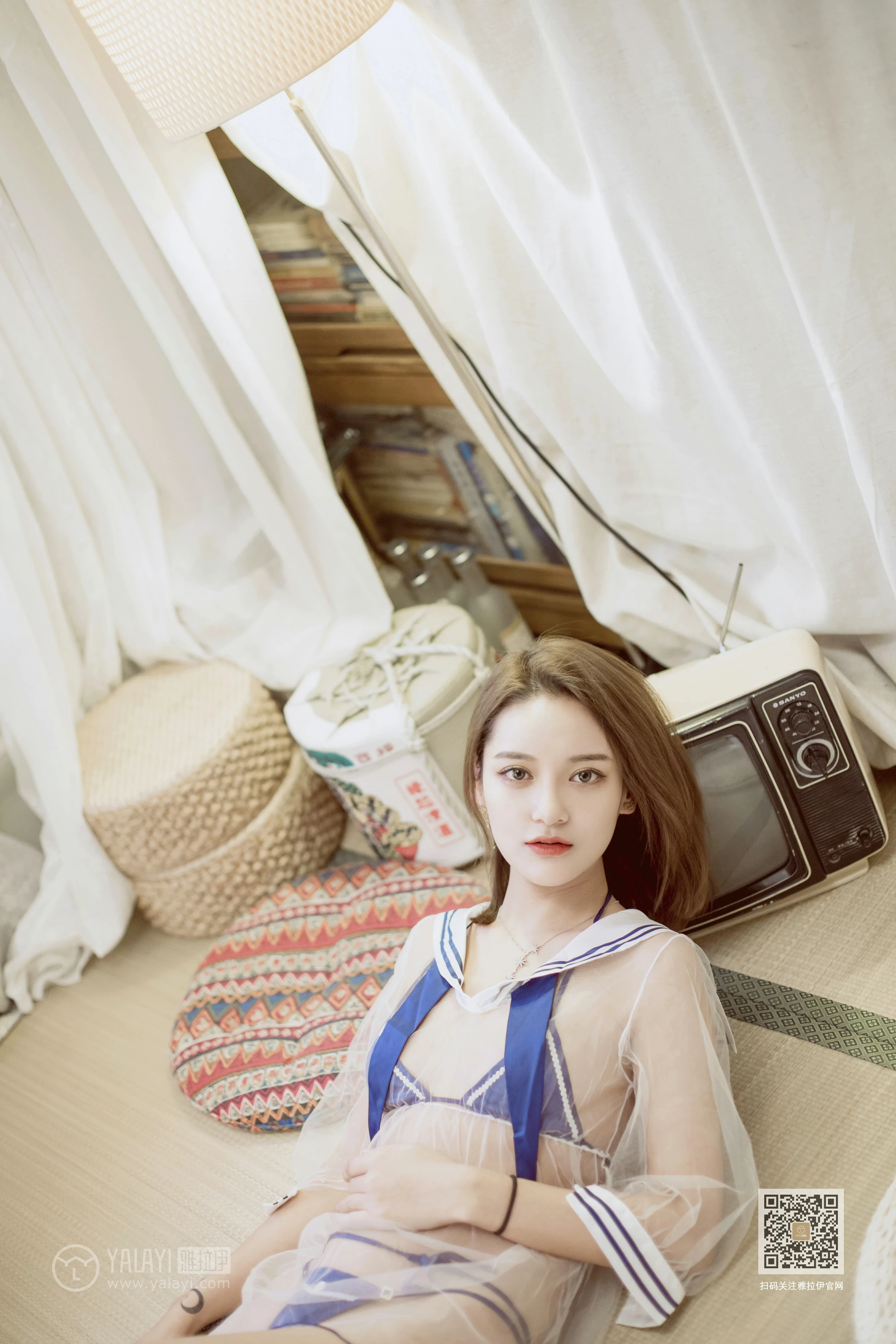 [YALAYI雅拉伊]Vol.545 情趣水手服 刘子炀 透视情趣制服内衣性感私房写真集第7张