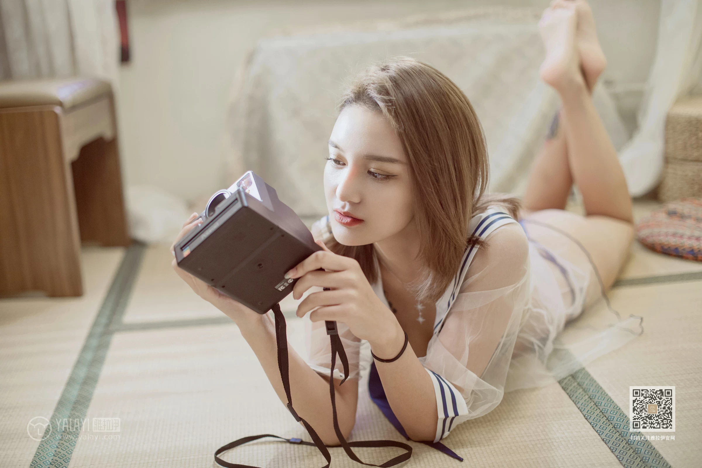 [YALAYI雅拉伊]Vol.545 情趣水手服 刘子炀 透视情趣制服内衣性感私房写真集第9张