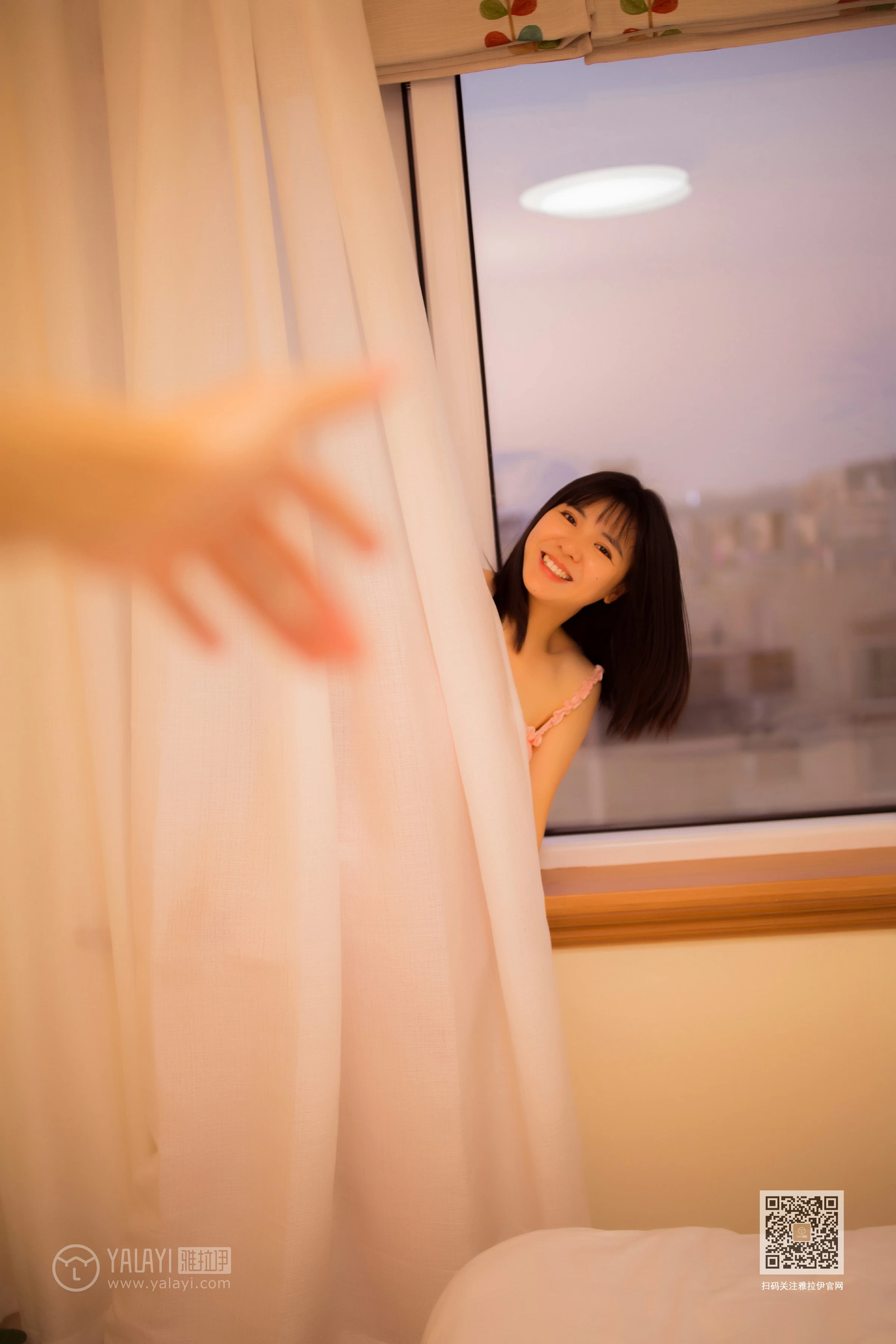 [YALAYI雅拉伊]NO.610 《听哥哥的话》 安妮 粉色内衣加短裤性感私房写真集第14张