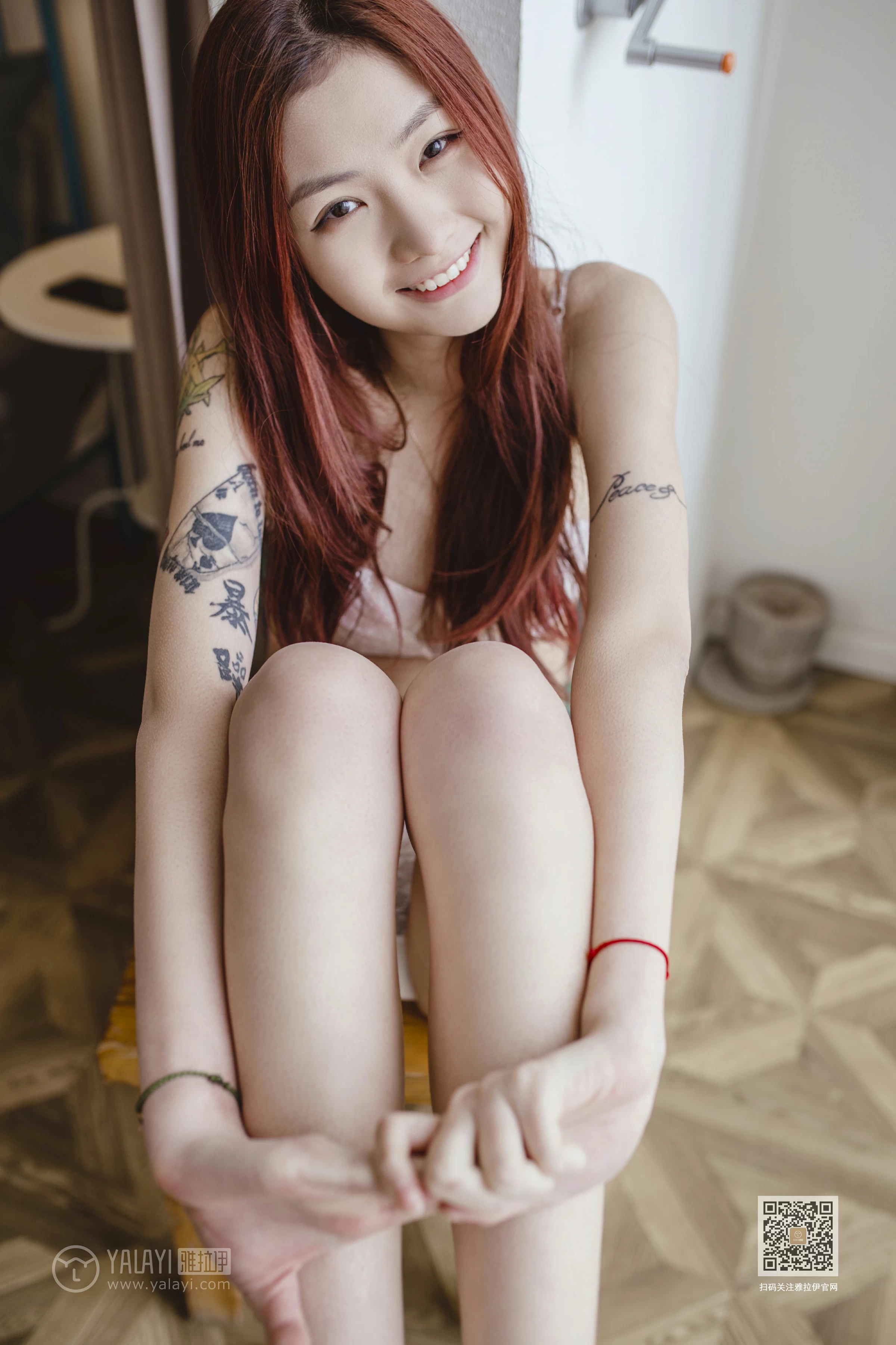 [YALAYI雅拉伊]NO.629 《有我陪着你》 鸭鸭 白色蕾丝内衣性感私房写真集第7张