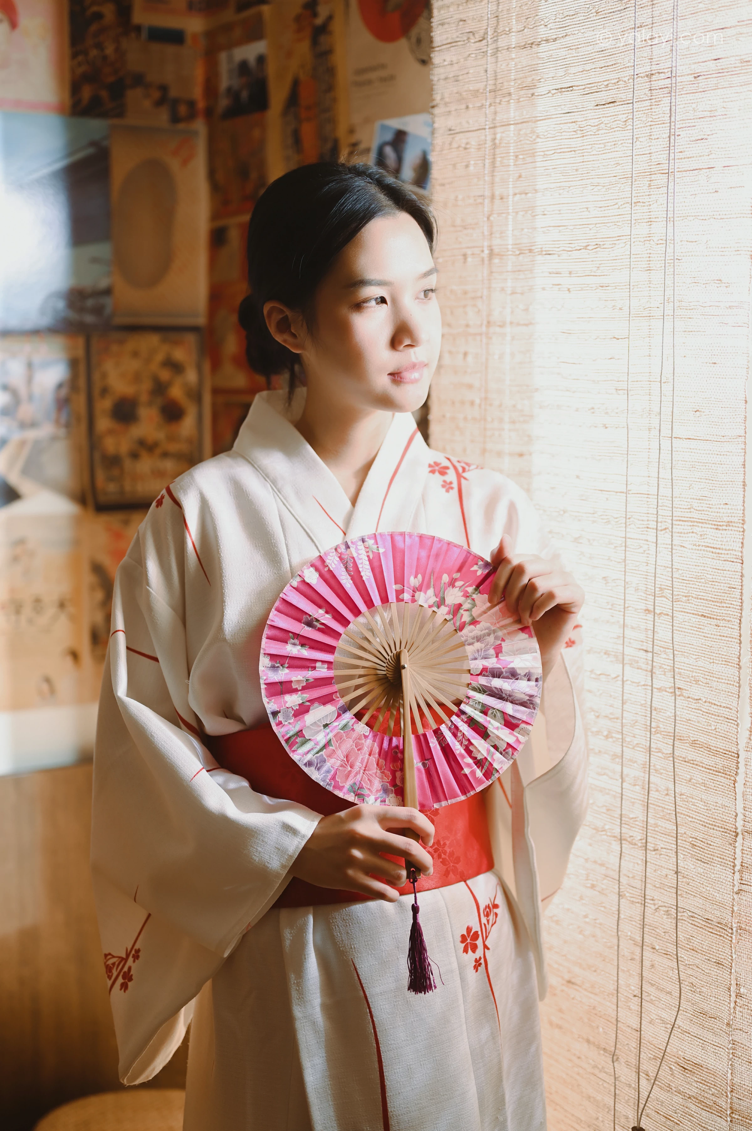 [YALAYI雅拉伊]NO.734 《和敬清寂》 方岚 白色和服性感私房写真集第5张