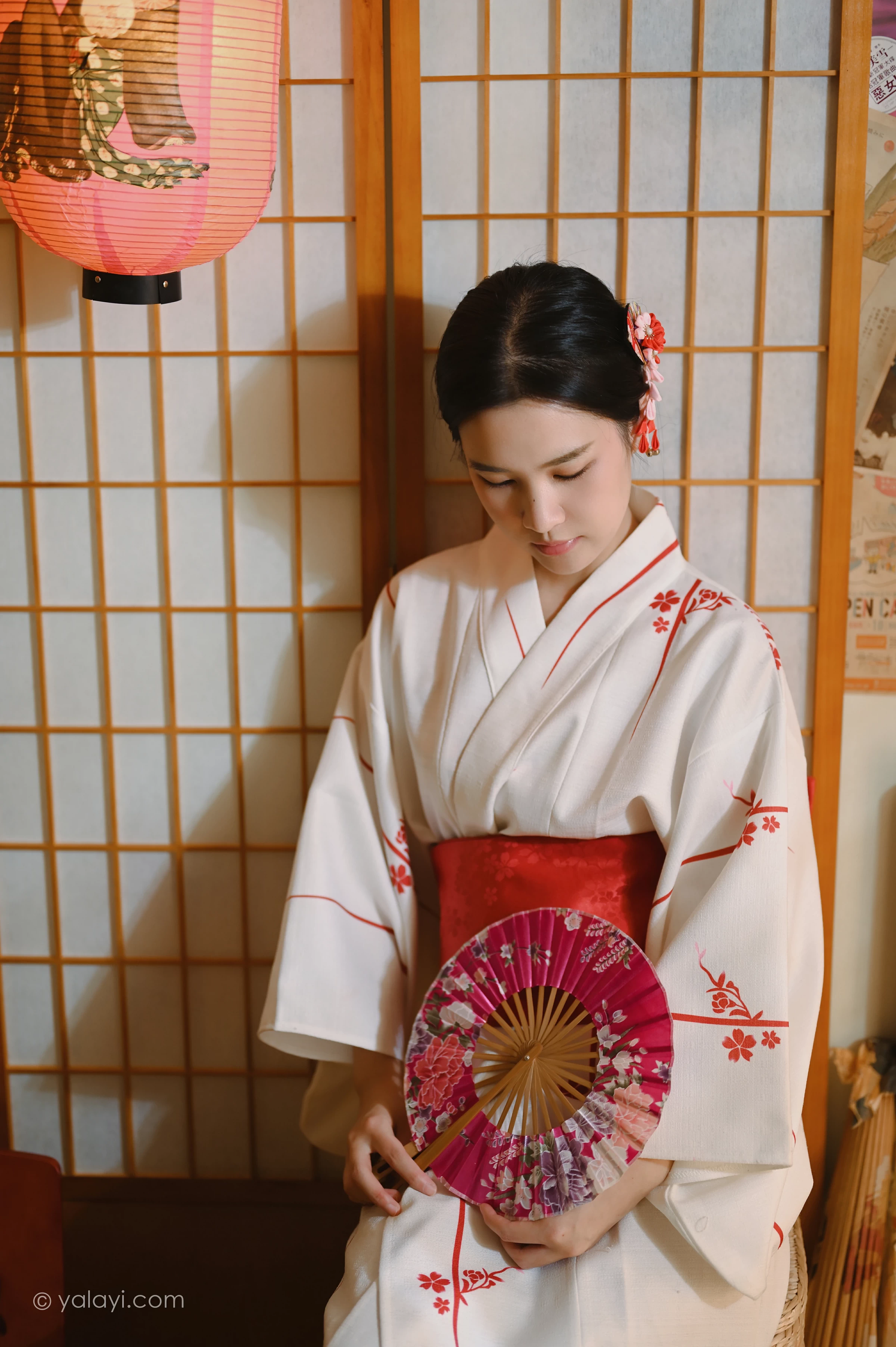 [YALAYI雅拉伊]NO.734 《和敬清寂》 方岚 白色和服性感私房写真集第7张